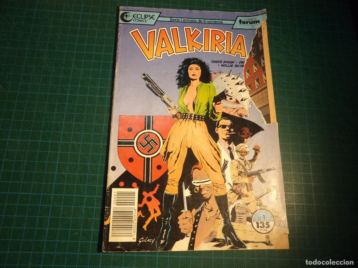 C&oacute;mics: Valkiria. N&ordm; 1. Forum. Portada deteriorada. (Ref. 14-B) - Foto 1