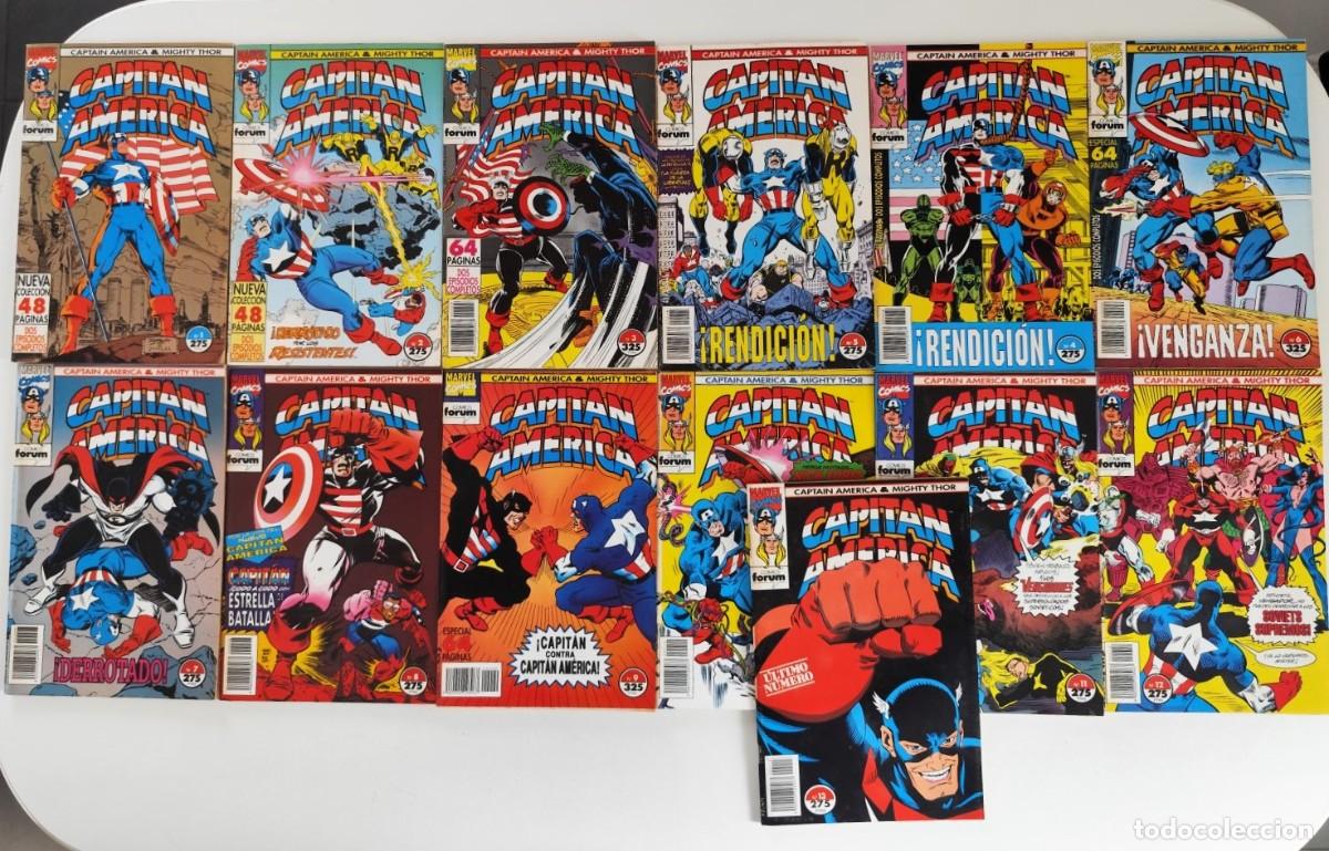 C&oacute;mics: CAPIT&Aacute;N AM&Eacute;RICA Y THOR EL PODEROSO Vol.2 COMPLETA 13 N&ordm;S ~ MARVEL/FORUM (1993-1994) - Foto 1