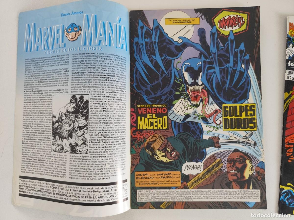 C&oacute;mics: VENENO: EL MACERO (Carl Potts, Liam Sharp) N&ordm;s 1-2 ~ MARVEL/FORUM (1995) - Foto 2