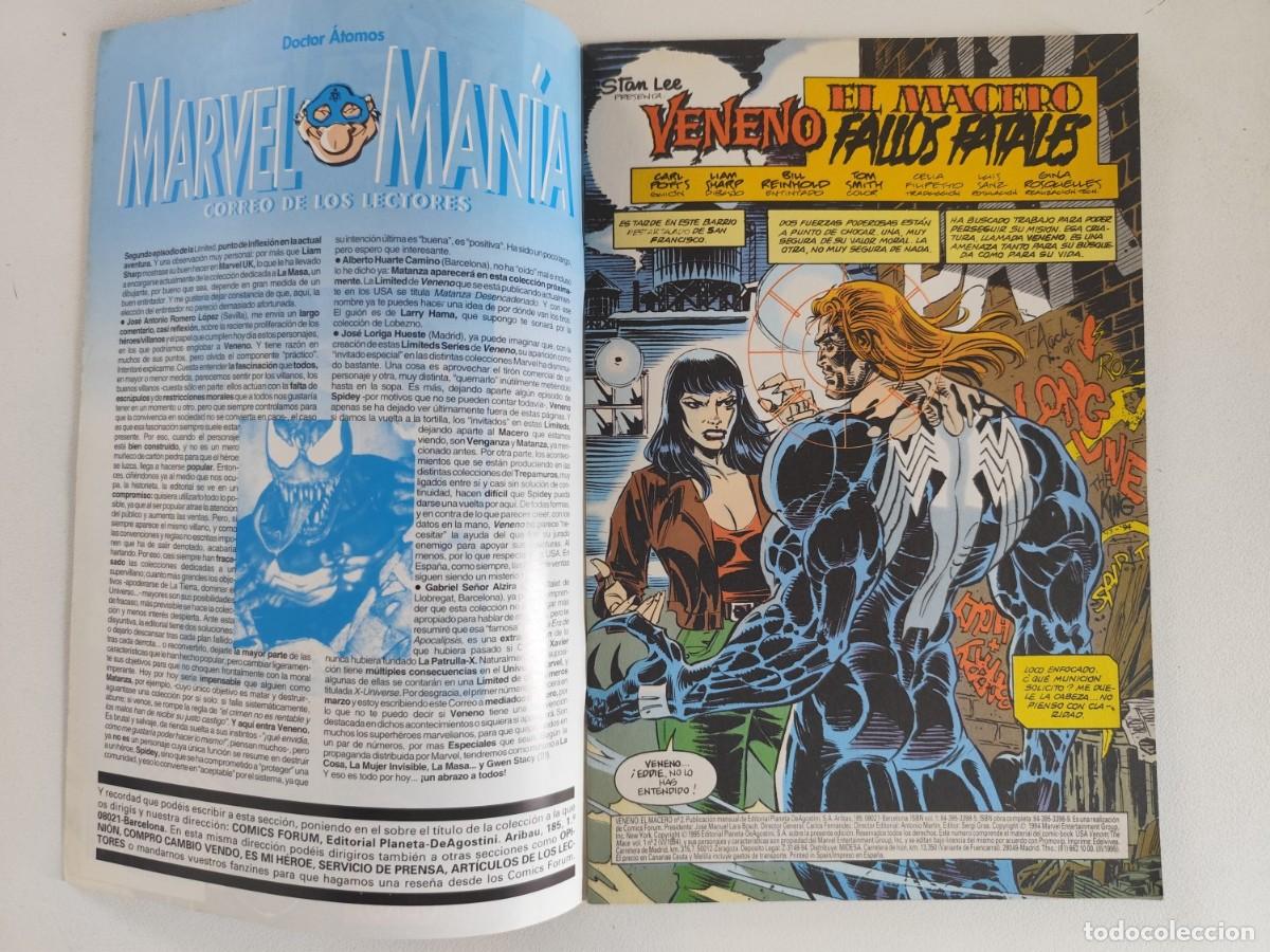 C&oacute;mics: VENENO: EL MACERO (Carl Potts, Liam Sharp) N&ordm;s 1-2 ~ MARVEL/FORUM (1995) - Foto 5
