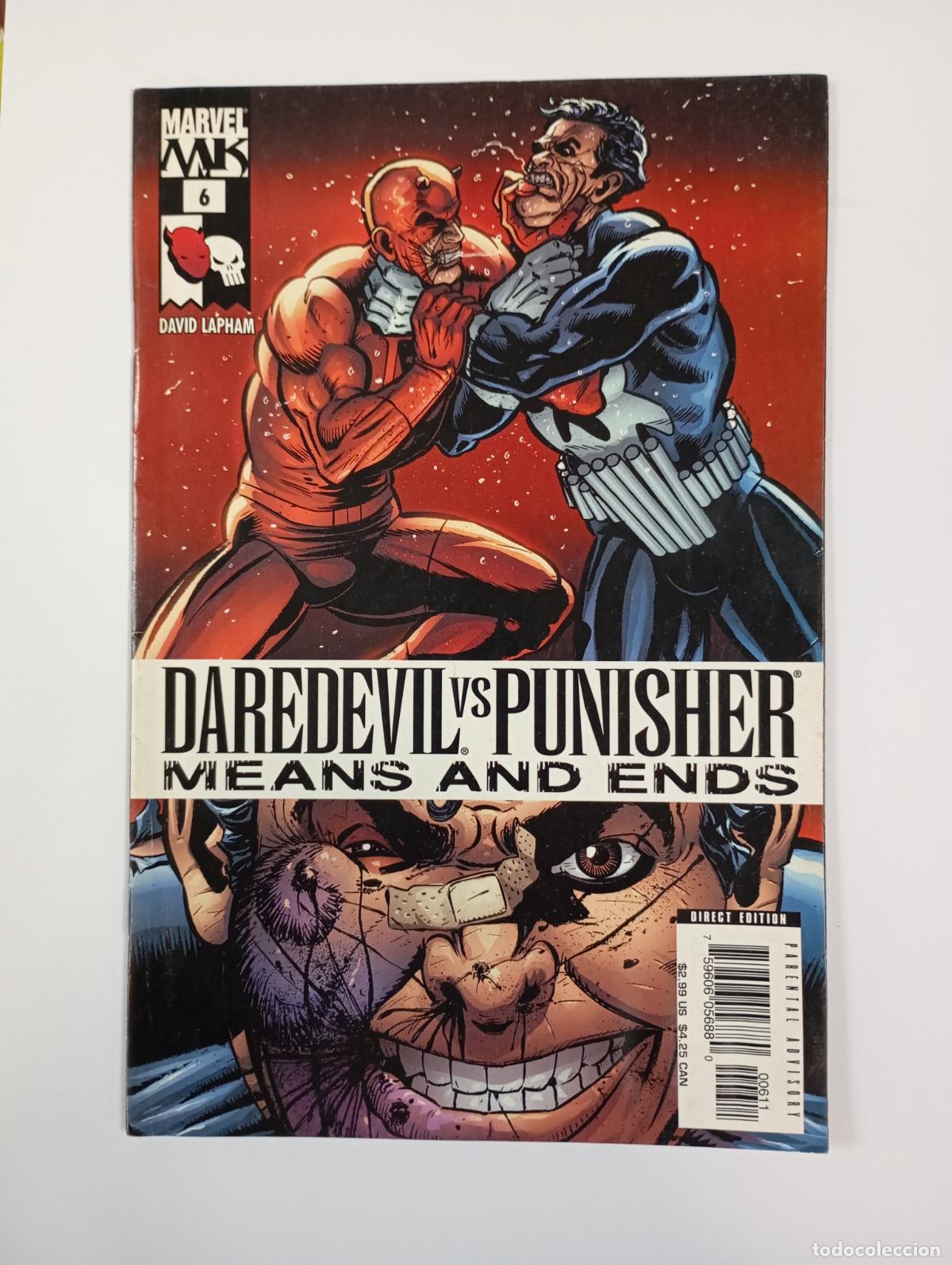 C&oacute;mics: Daredevil vs Punisher. N&ordm; 6. Means and ends. Marvel. TDKR38 - Foto 1