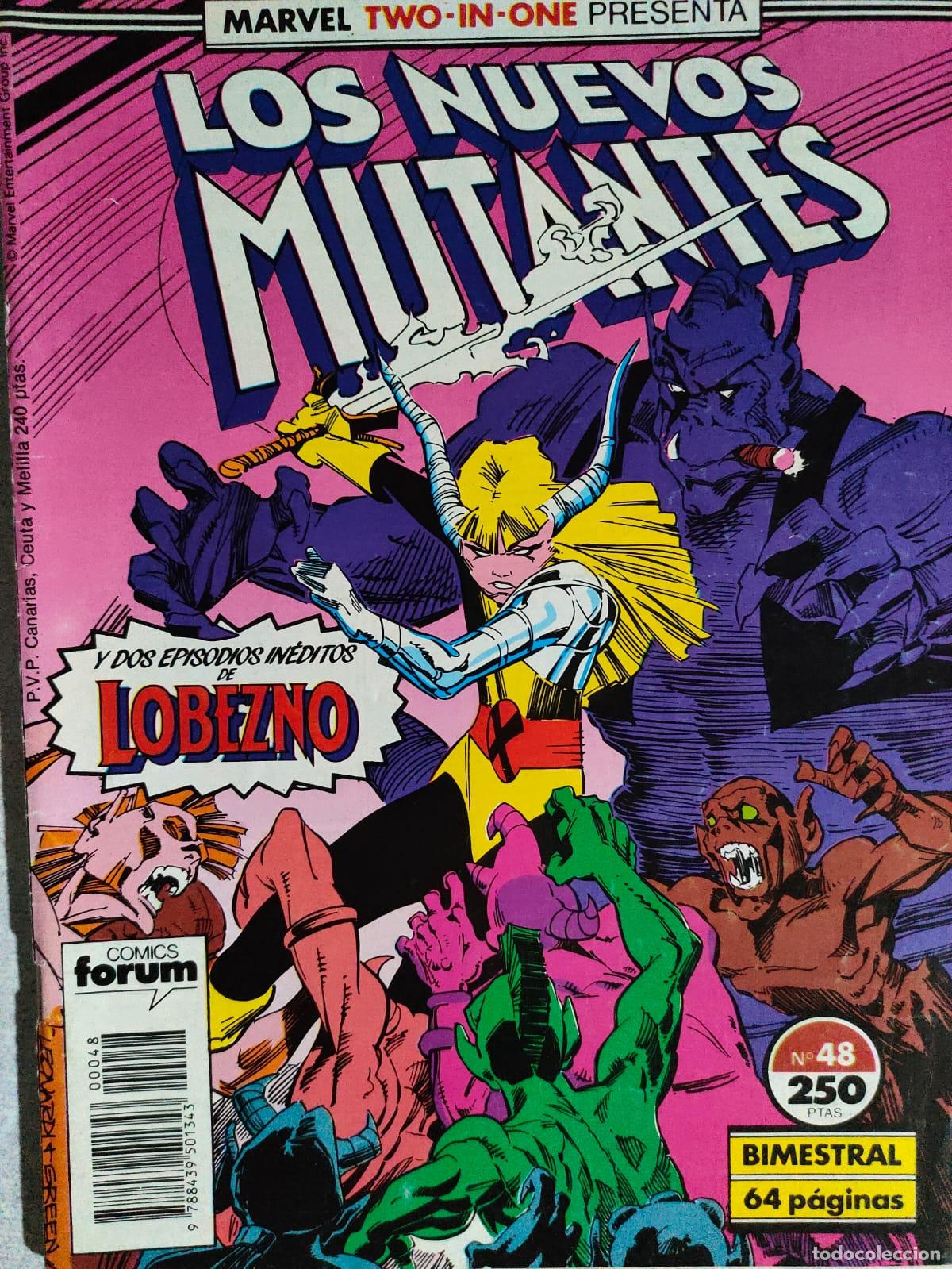 C&oacute;mics: LOS NUEVOS MUTANTES NUMERO 48 MARVEL TWO IN ONE - Foto 1