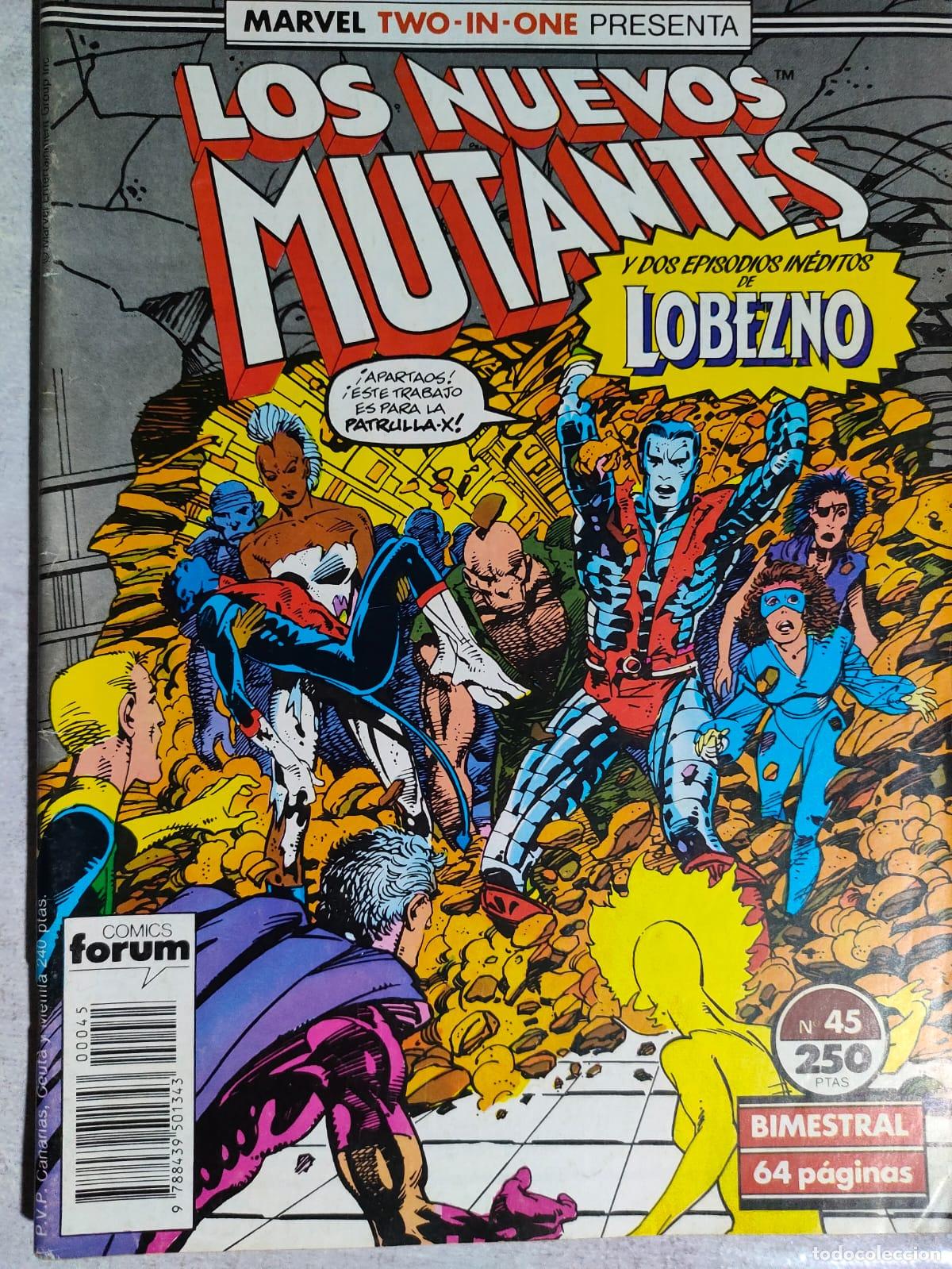 C&oacute;mics: LOS NUEVOS MUTANTES NUMERO 45 MARVEL TWO IN ONE - Foto 1