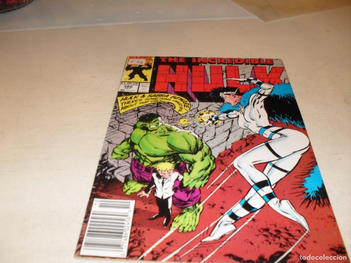 C&oacute;mics: (EN INGLES,ORIGINAL DE MARVEL)THE INCREDIBLE HULK N&ordm; 386,DE PETER DAVID,MARVEL,1991 - Foto 1