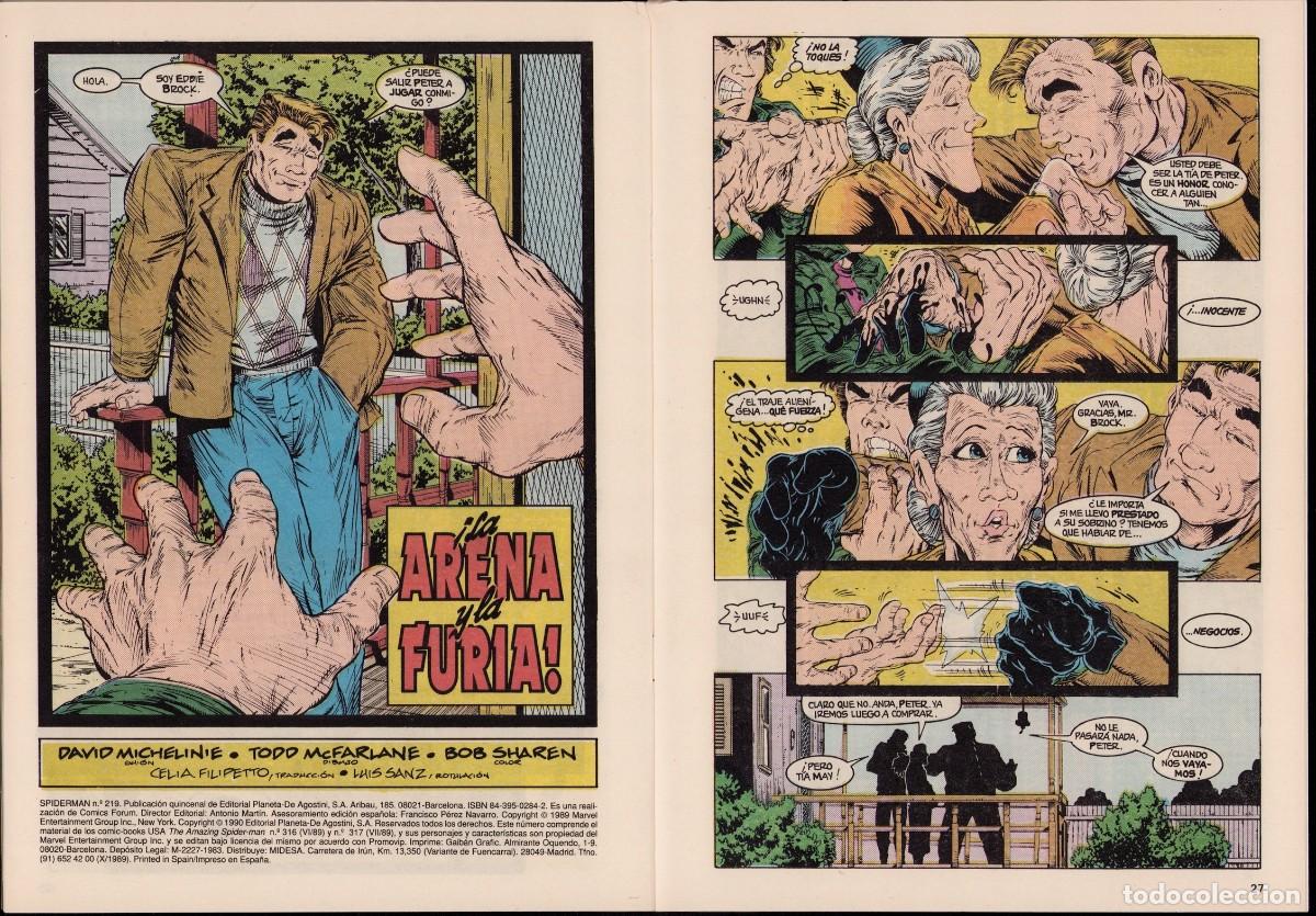 C&oacute;mics: Spiderman Vol. 1 N&ordm; 219 - C&oacute;mics F&oacute;rum 1990 - Foto 5