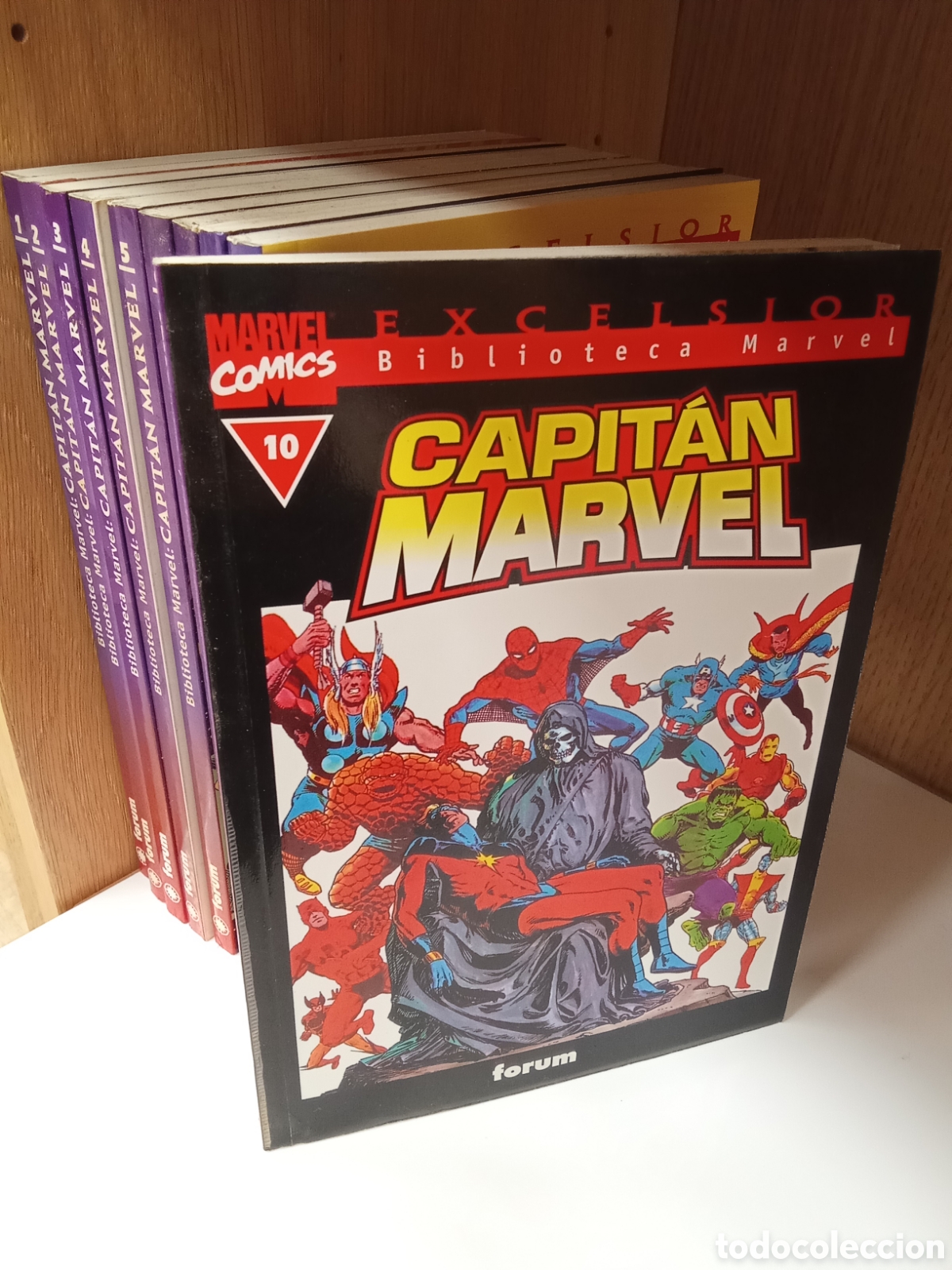 C&oacute;mics: EXCELSION BIBLIOTECA MARVEL: CAPIT&Aacute;N MARVEL DEL 1 AL 10 - Foto 2