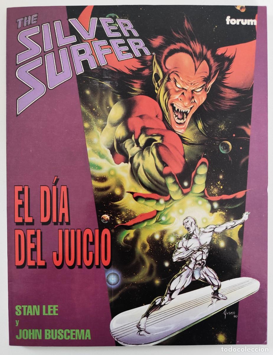 C&oacute;mics: THE SILVER SURFER: EL D&Iacute;A DEL JUICIO (Stan Lee & John Buscema) NOVELA GR&Aacute;FICA ~ MARVEL/FORUM (1991)