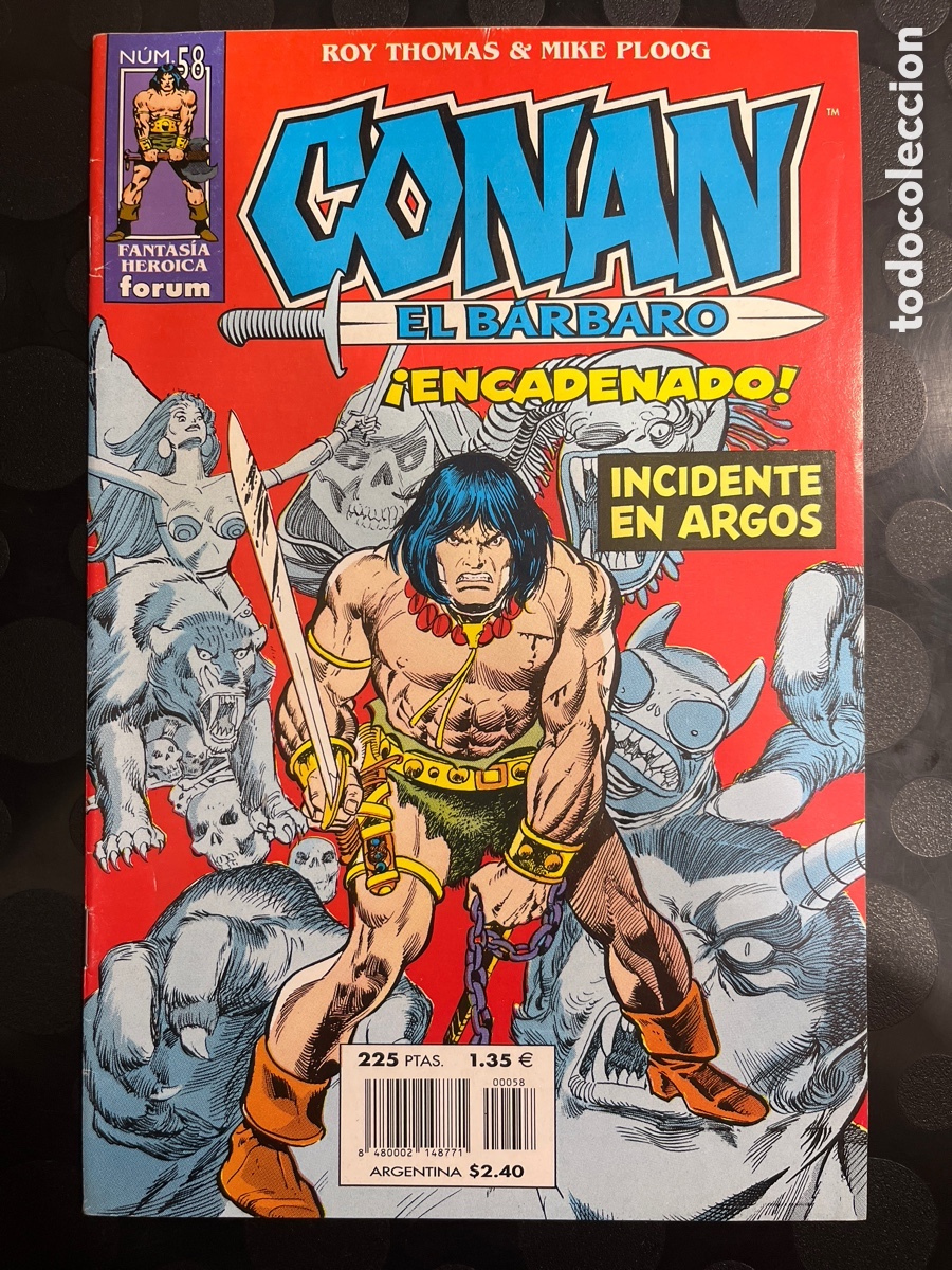 C&oacute;mics: CONAN EL B&Aacute;RBARO N.58 INCIDENTE EN ARGOS FANTAS&Iacute;A HEROICA ( 1998/2001 )