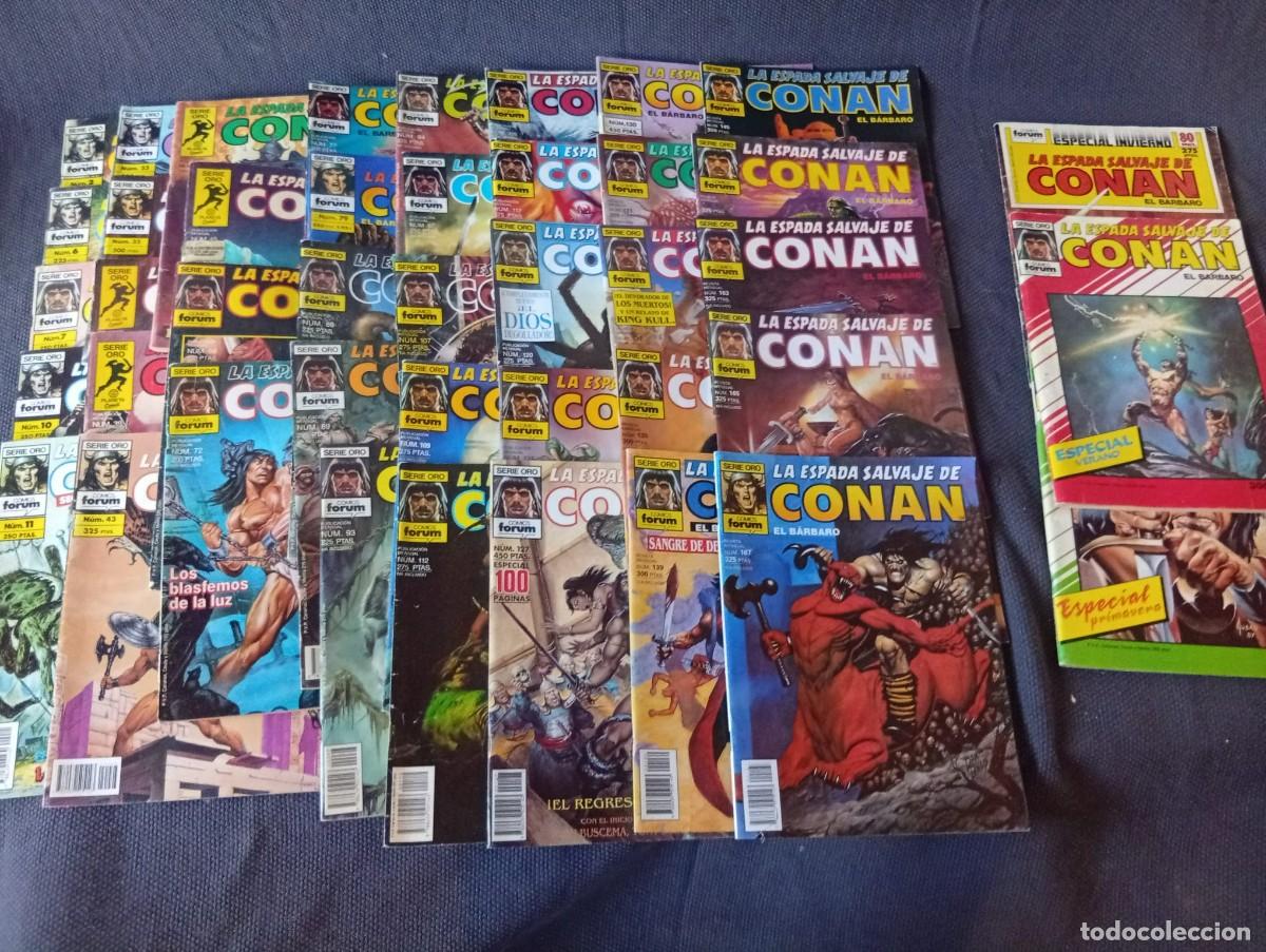 C&oacute;mics: Lote 42 Revistas La Espada Salvaje de Conan (Forum) - 39 N&uacute;meros + 3 Especiales 1988