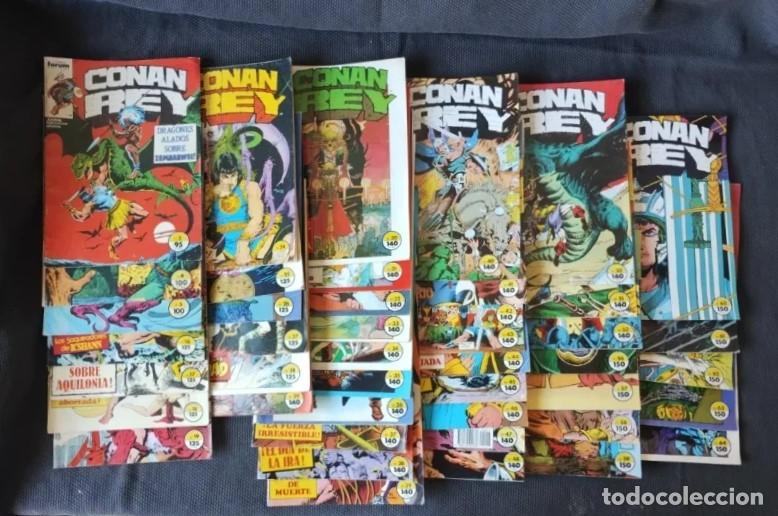 C&oacute;mics: Lote 44 c&oacute;mics Conan Rey (Forum 1984) Roy Thomas y Buscema - Gran bloque casi correlativo
