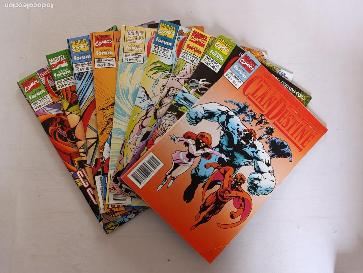 C&oacute;mics: CLANDESTINE COMPLETA - N&ordm;, 1, 2, 3, 4, 5, 6, 7, 8 Y 9 - MARVEL - FORUM (FJw)