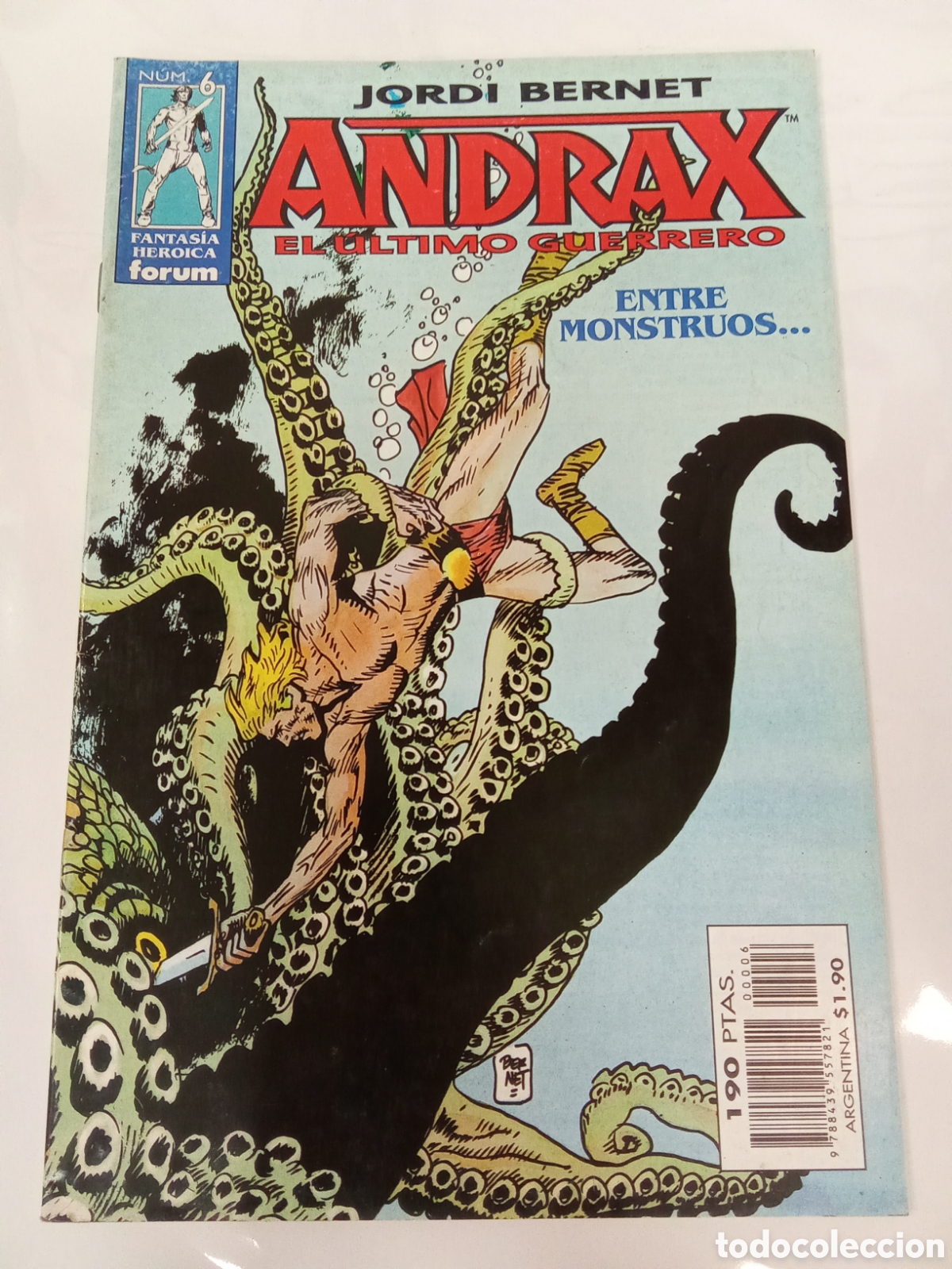 C&oacute;mics: ANDRAX EL &Uacute;LTIMO GUERRERO N&ordm; 6: ENTRE MOSTRUOS