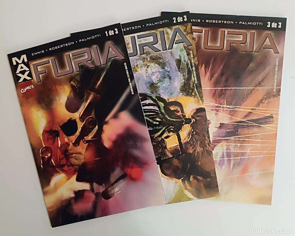 C&oacute;mics: Furia (Miniserie Completa 1-3) - Garth Ennis - Marvel MAX - Excelente - Foto 1