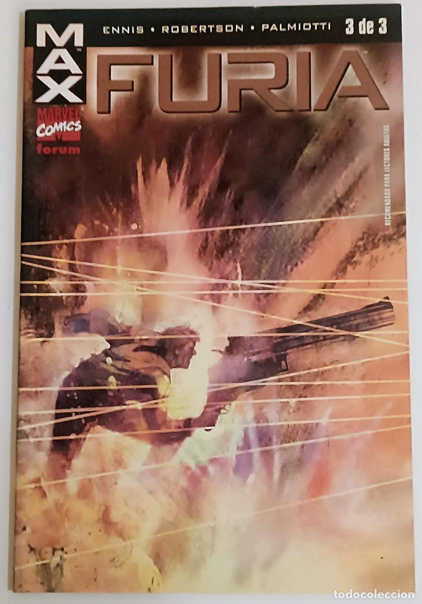 C&oacute;mics: Furia (Miniserie Completa 1-3) - Garth Ennis - Marvel MAX - Excelente - Foto 4