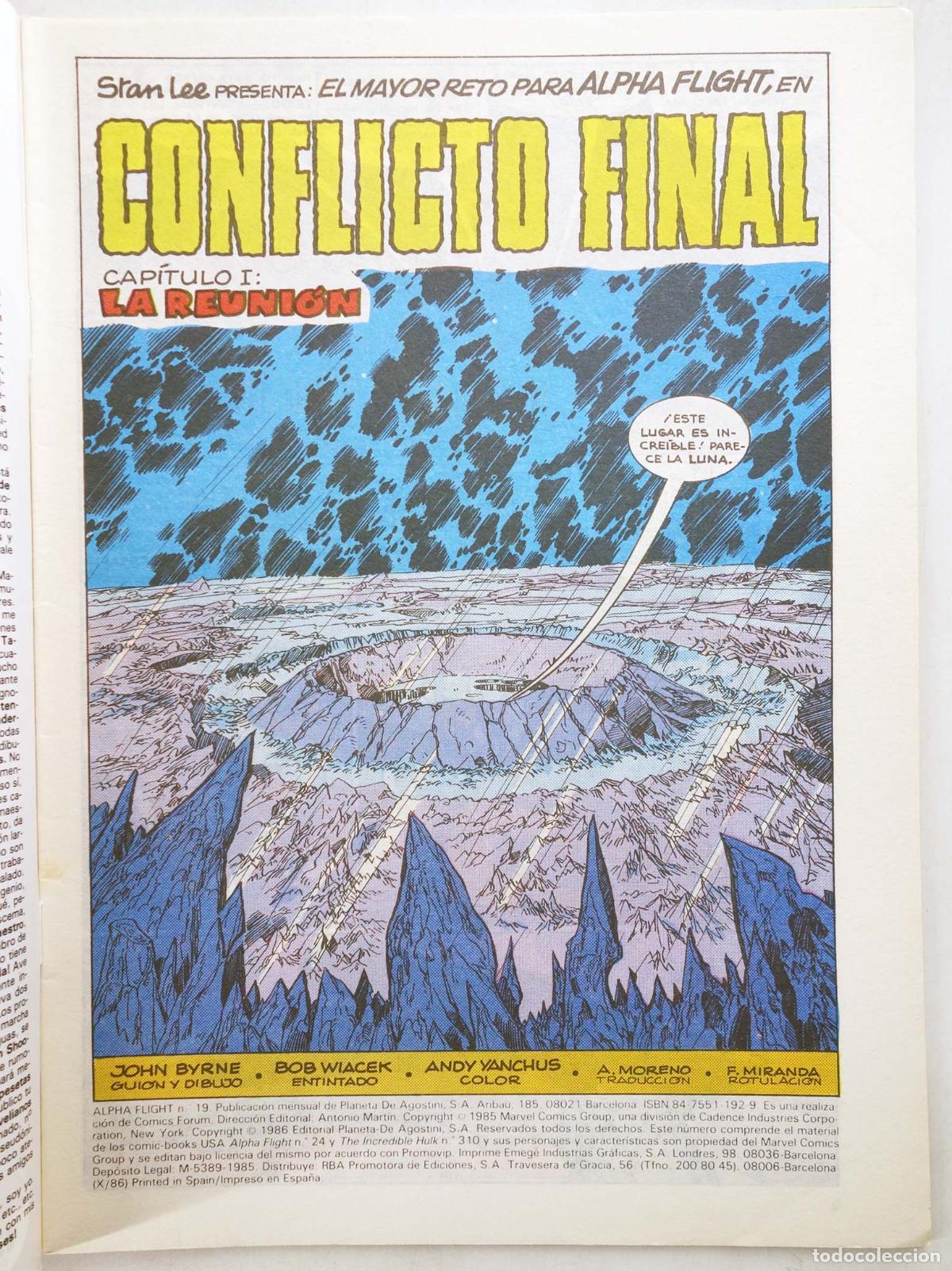 C&oacute;mics: ALPHA FLIGHT VOL. 1 19 (John Byrne) Forum, 1986 - Foto 3