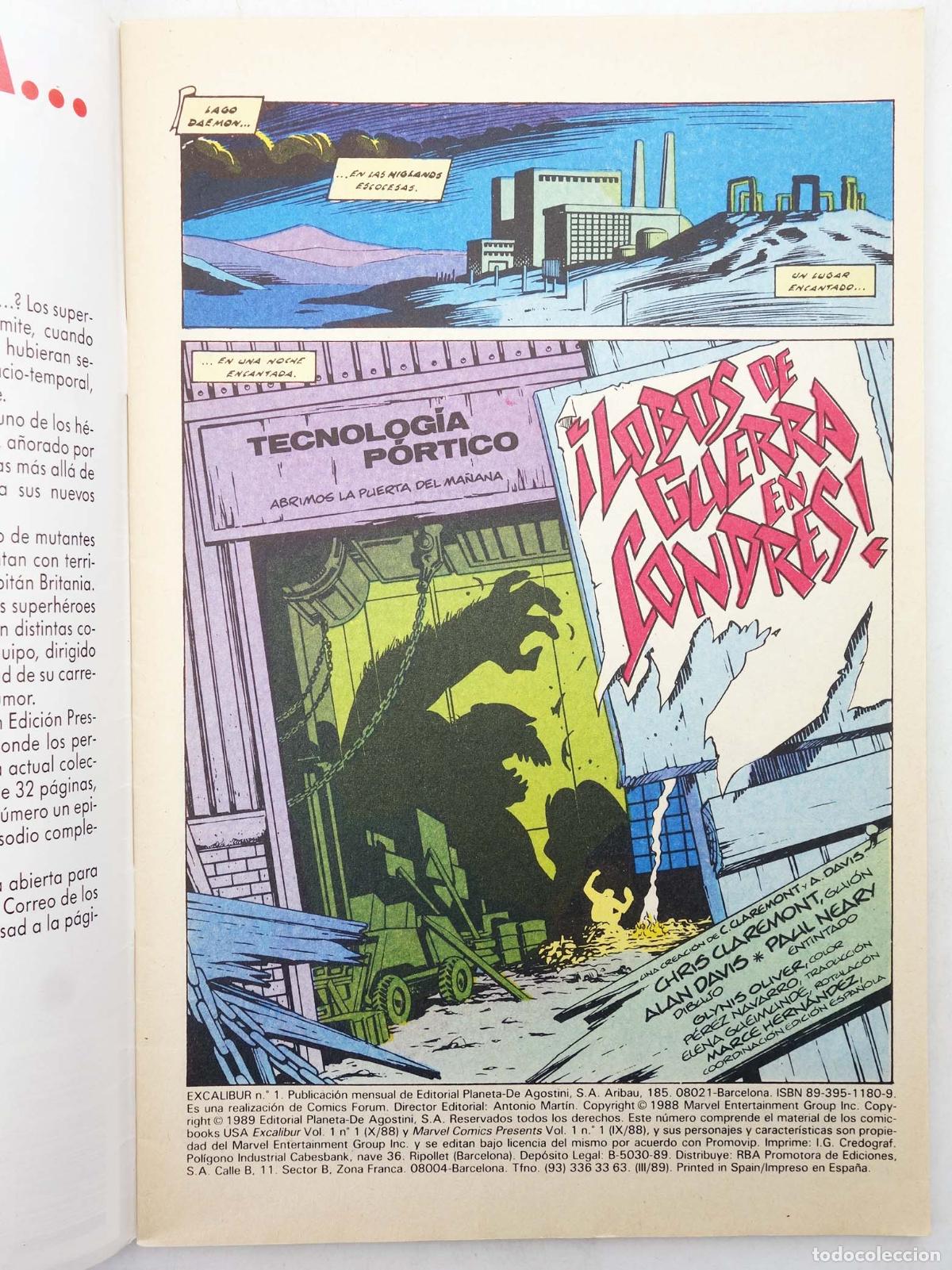 C&oacute;mics: EXCALIBUR VOL. 1 1 A 22. Forum, 1989 - Foto 7