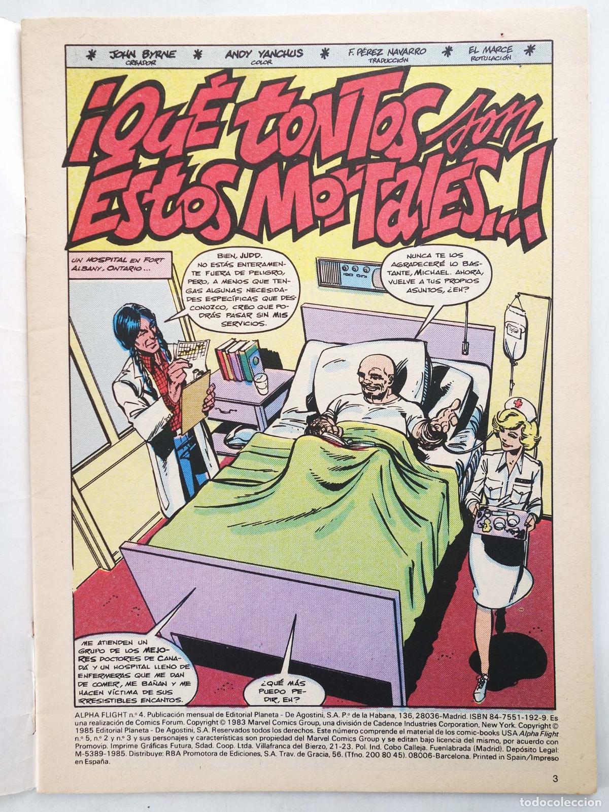 C&oacute;mics: ALPHA FLIGHT VOL. 1 4 (John Byrne) Forum, 1985 - Foto 3