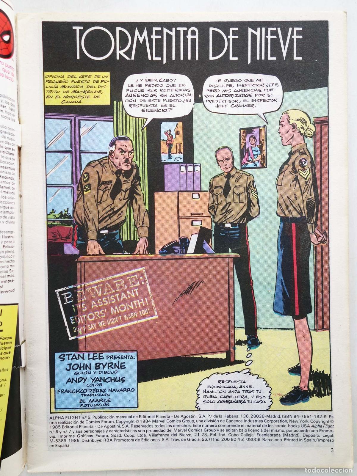 C&oacute;mics: ALPHA FLIGHT VOL. 1 5 (John Byrne) Forum, 1985 - Foto 3
