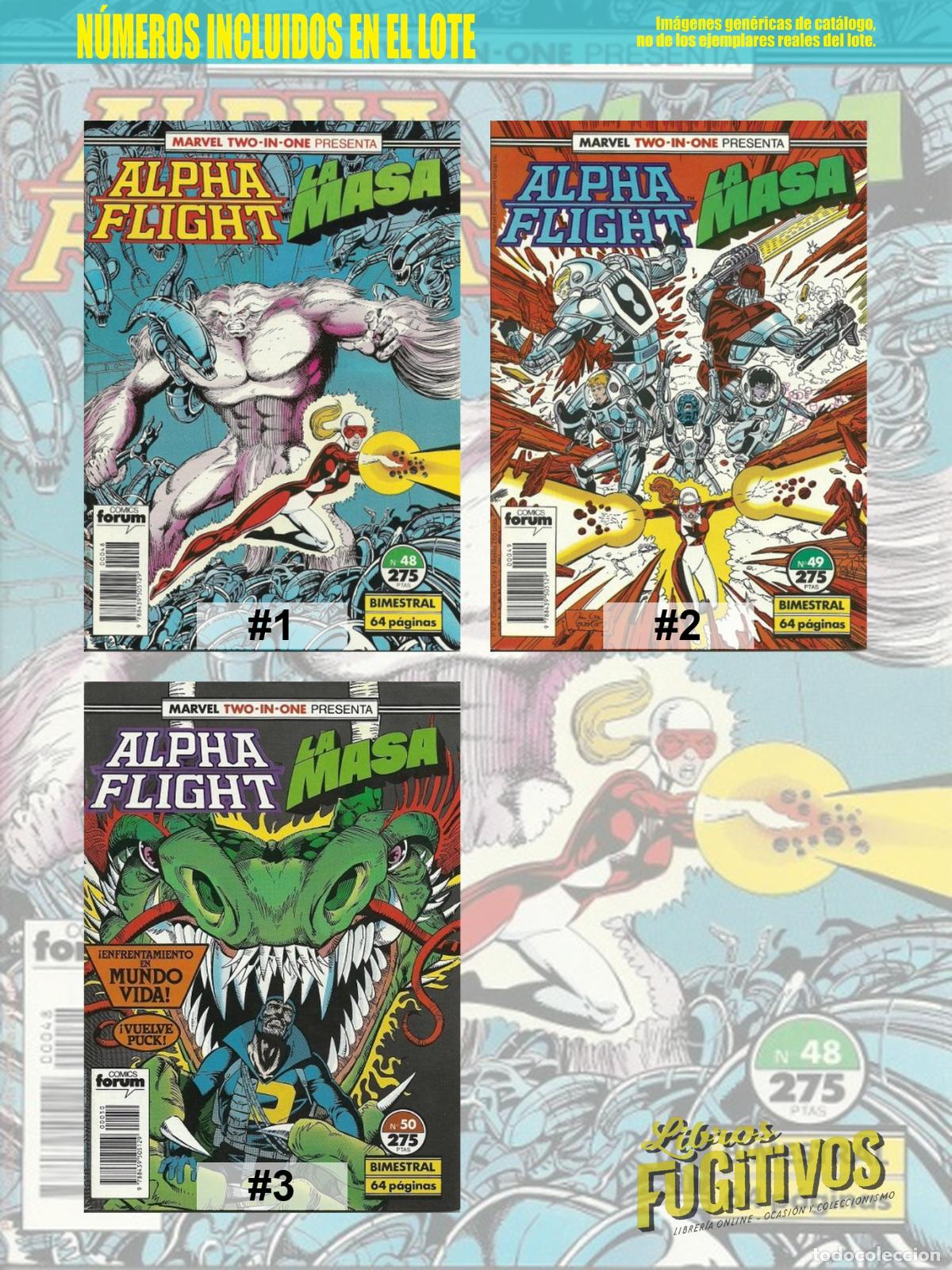 C&oacute;mics: ALPHA FLIGHT VOL. 1 48 A 50. RETAPADO. Forum, 1985 - Foto 3