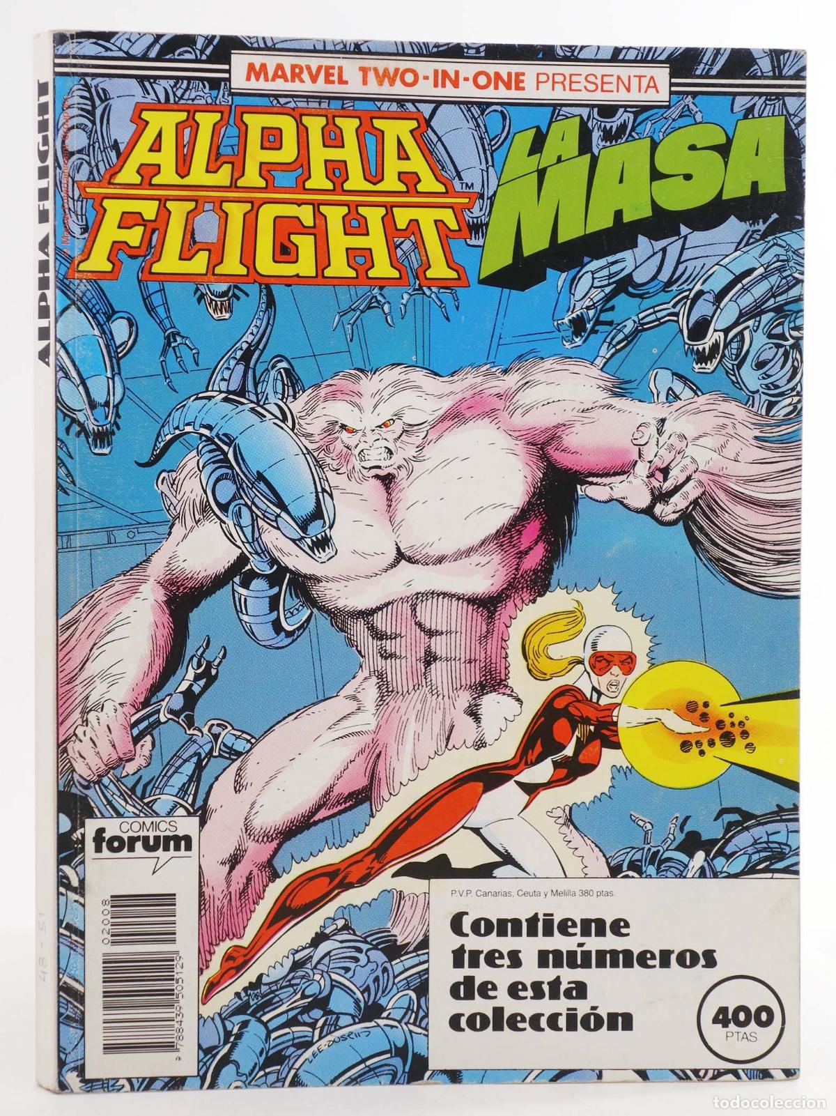 C&oacute;mics: ALPHA FLIGHT VOL. 1 48 A 50. RETAPADO. Forum, 1985 - Foto 1