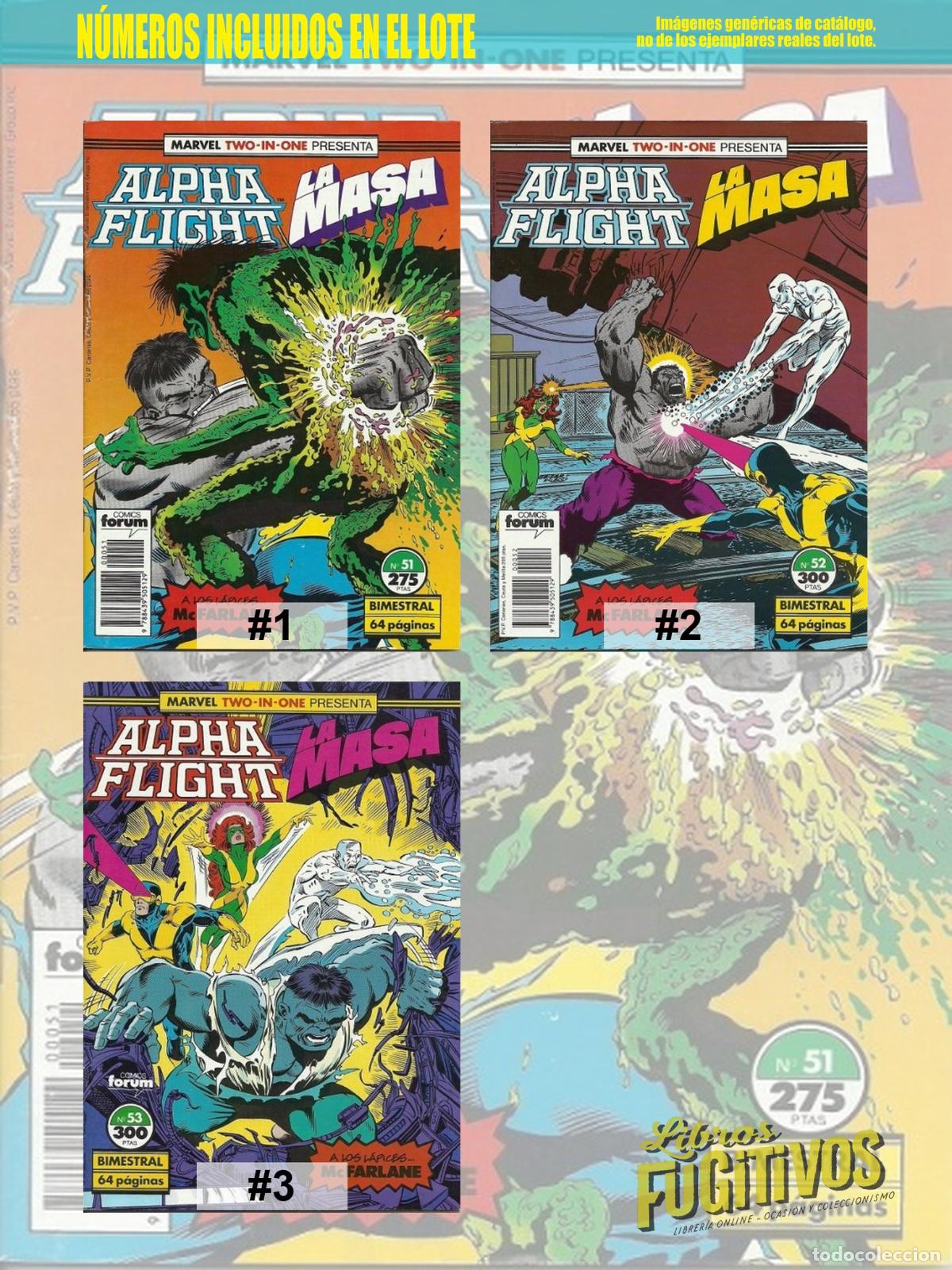 C&oacute;mics: ALPHA FLIGHT VOL. 1 51 A 53. RETAPADO. Forum, 1985 - Foto 3