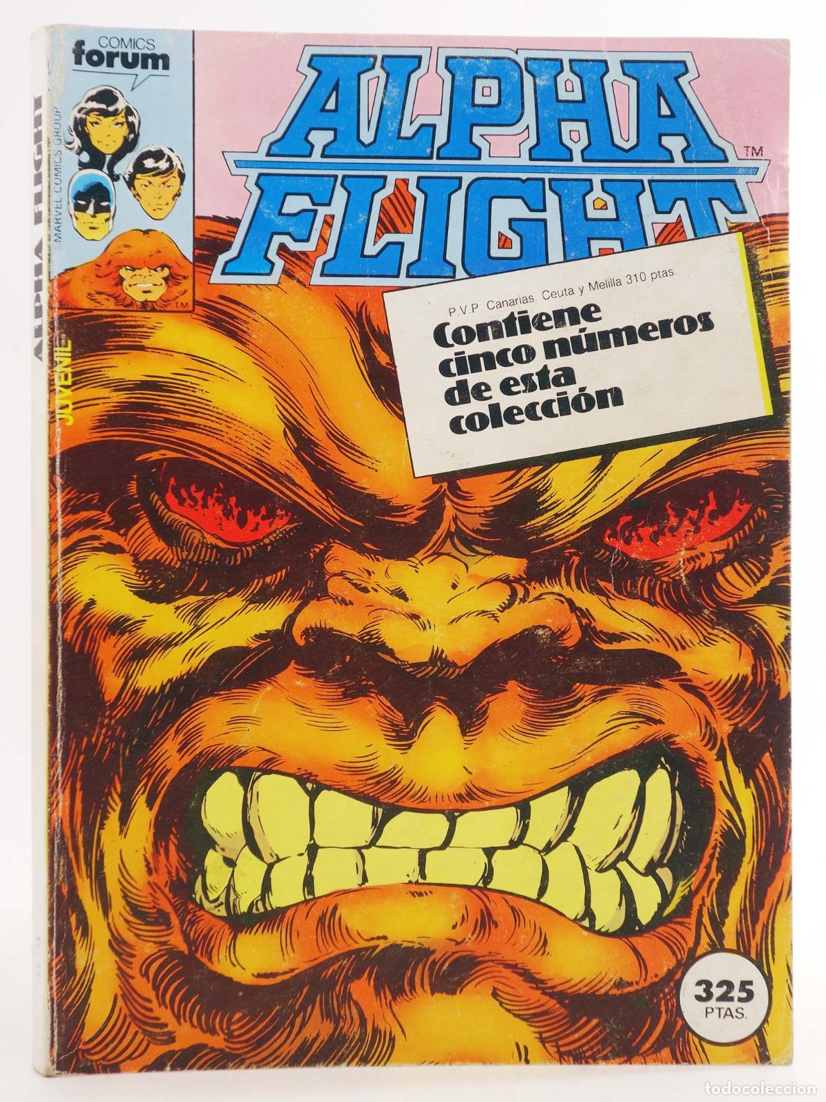 C&oacute;mics: ALPHA FLIGHT VOL. 1 6 A 10. RETAPADO. Forum, 1985