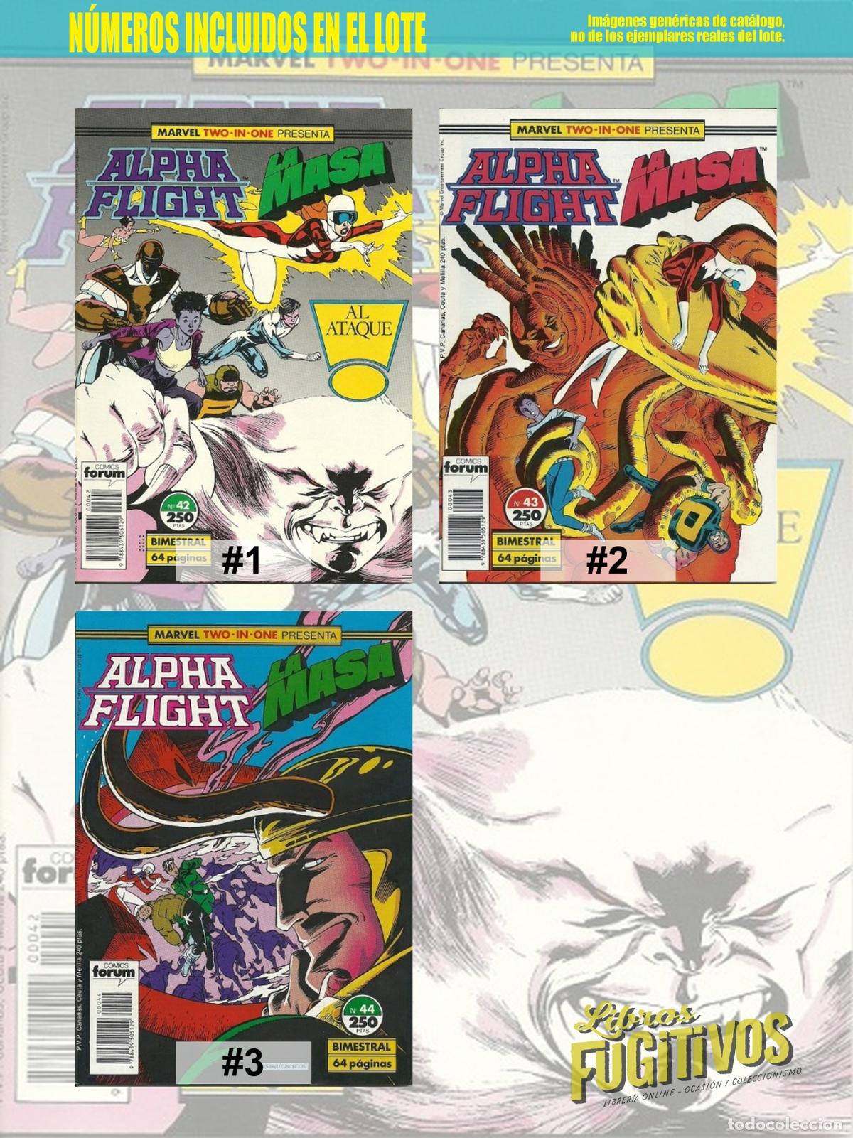 C&oacute;mics: ALPHA FLIGHT VOL. 1 42 A 44. RETAPADO. Forum, 1985 - Foto 3