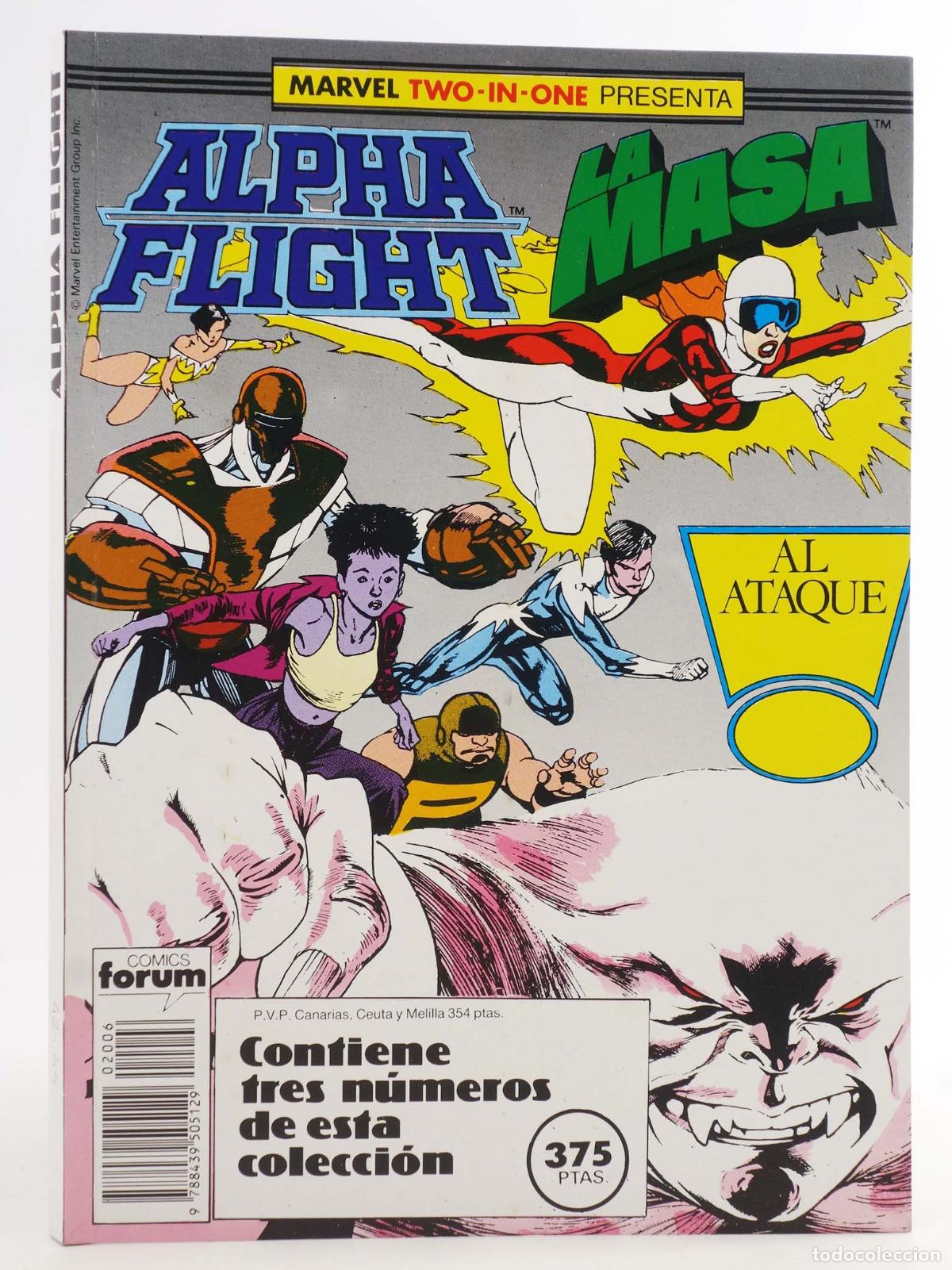 C&oacute;mics: ALPHA FLIGHT VOL. 1 42 A 44. RETAPADO. Forum, 1985 - Foto 1