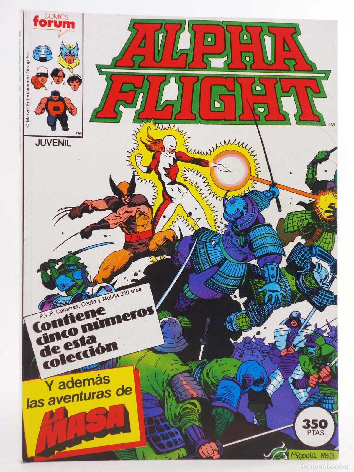 C&oacute;mics: ALPHA FLIGHT VOL. 1 32 A 35. RETAPADO. Forum, 1985