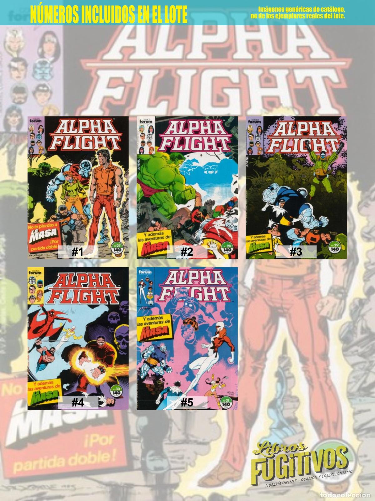 C&oacute;mics: ALPHA FLIGHT VOL. 1 27 A 31. RETAPADO. Forum, 1985 - Foto 3