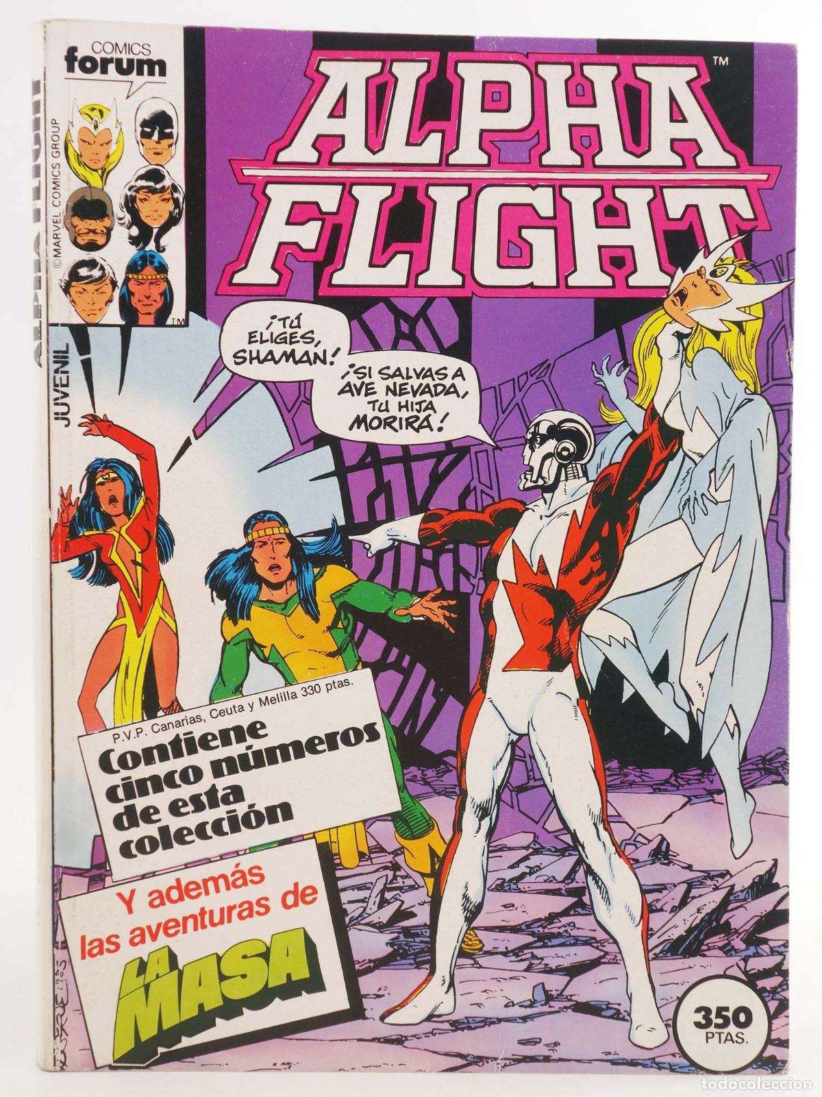 C&oacute;mics: ALPHA FLIGHT VOL. 1 27 A 31. RETAPADO. Forum, 1985