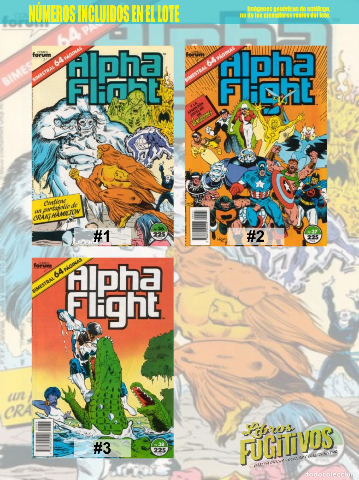 C&oacute;mics: ALPHA FLIGHT VOL. 1 36 A 38. RETAPADO. Forum, 1985 - Foto 3