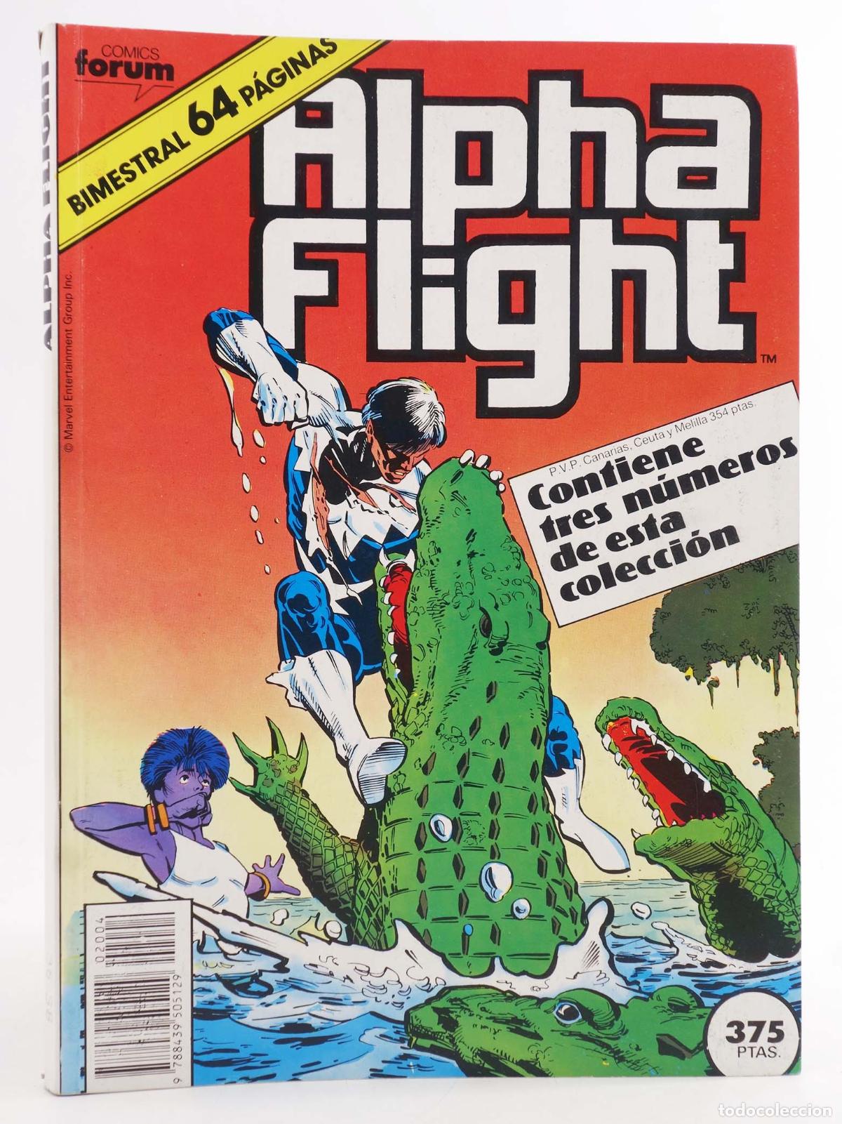 C&oacute;mics: ALPHA FLIGHT VOL. 1 36 A 38. RETAPADO. Forum, 1985