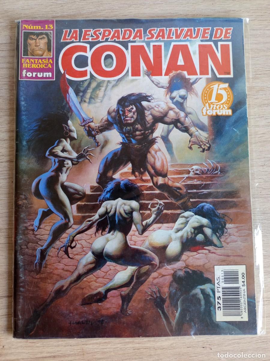 Comics : LA ESPADA SALVAJE DE CONAN. N&ordm; 13. VOL. 3. FANTASIA HEROICA. COMICS FORUM. VOLUMEN III.