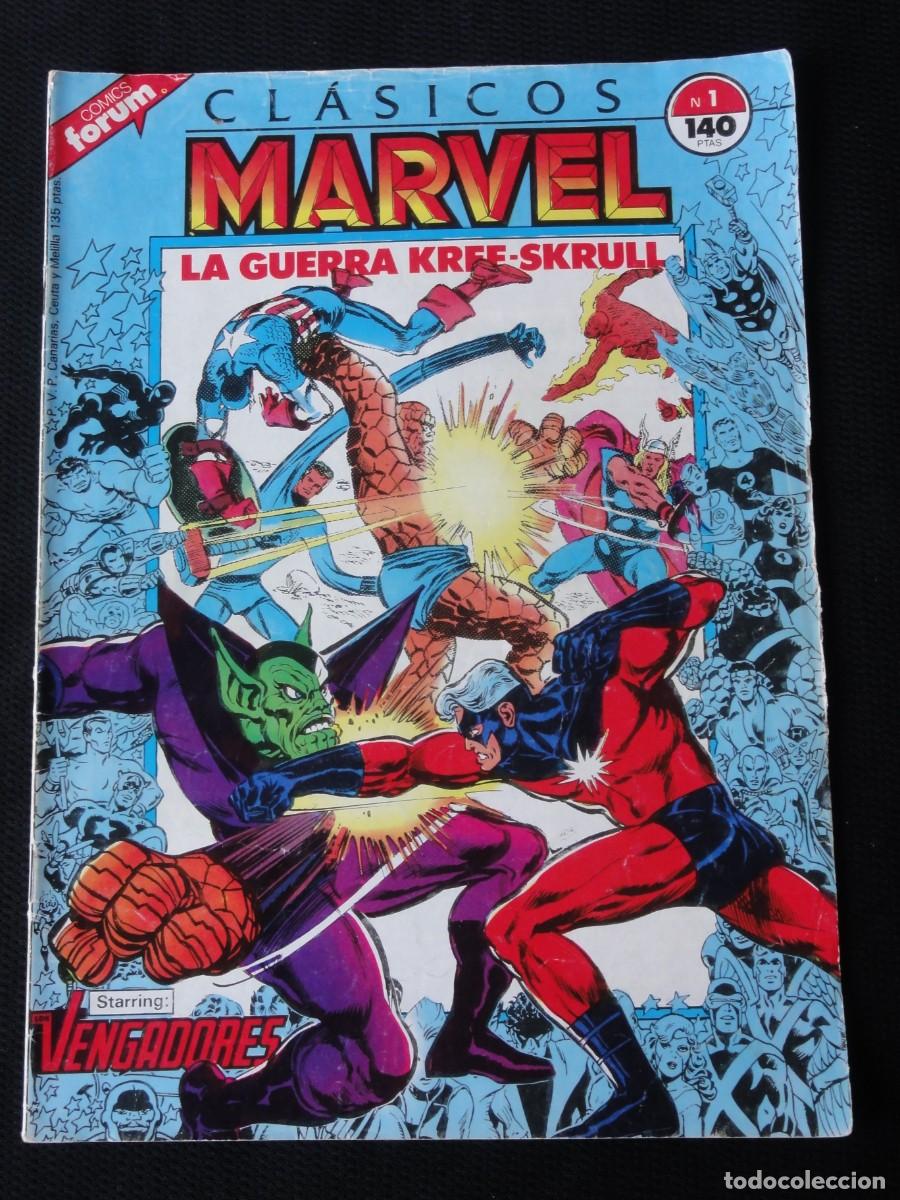 C&oacute;mics: CLASICOS MARVEL. N&ordm; 1 DE 41. ED. PLANETA COMICS FORUM 1988. C-31B - Foto 1