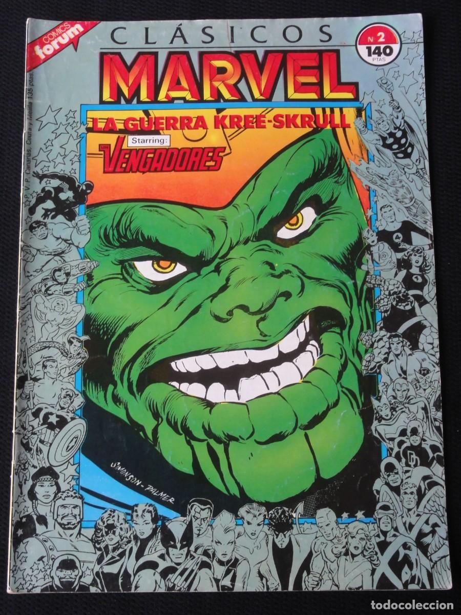 C&oacute;mics: CLASICOS MARVEL. N&ordm; 2 DE 41. ED. PLANETA/FORUM 1988. C-31B - Foto 1