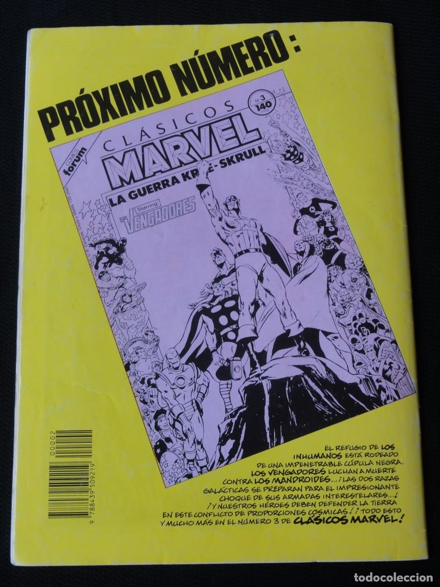 C&oacute;mics: CLASICOS MARVEL. N&ordm; 2 DE 41. ED. PLANETA/FORUM 1988. C-31B - Foto 2