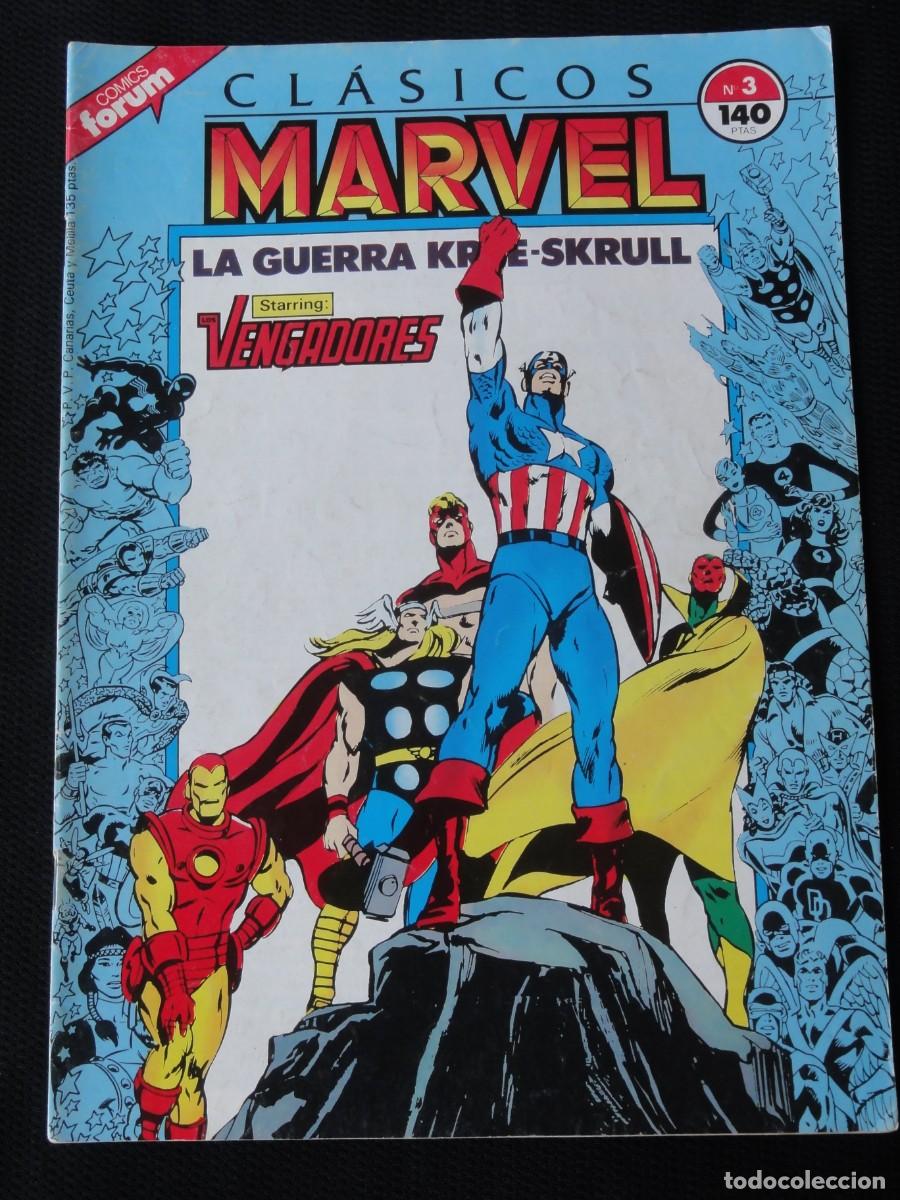 C&oacute;mics: CLASICOS MARVEL. N&ordm; 3 DE 41. ED. PLANETA/FORUM 1988. C-31B - Foto 1