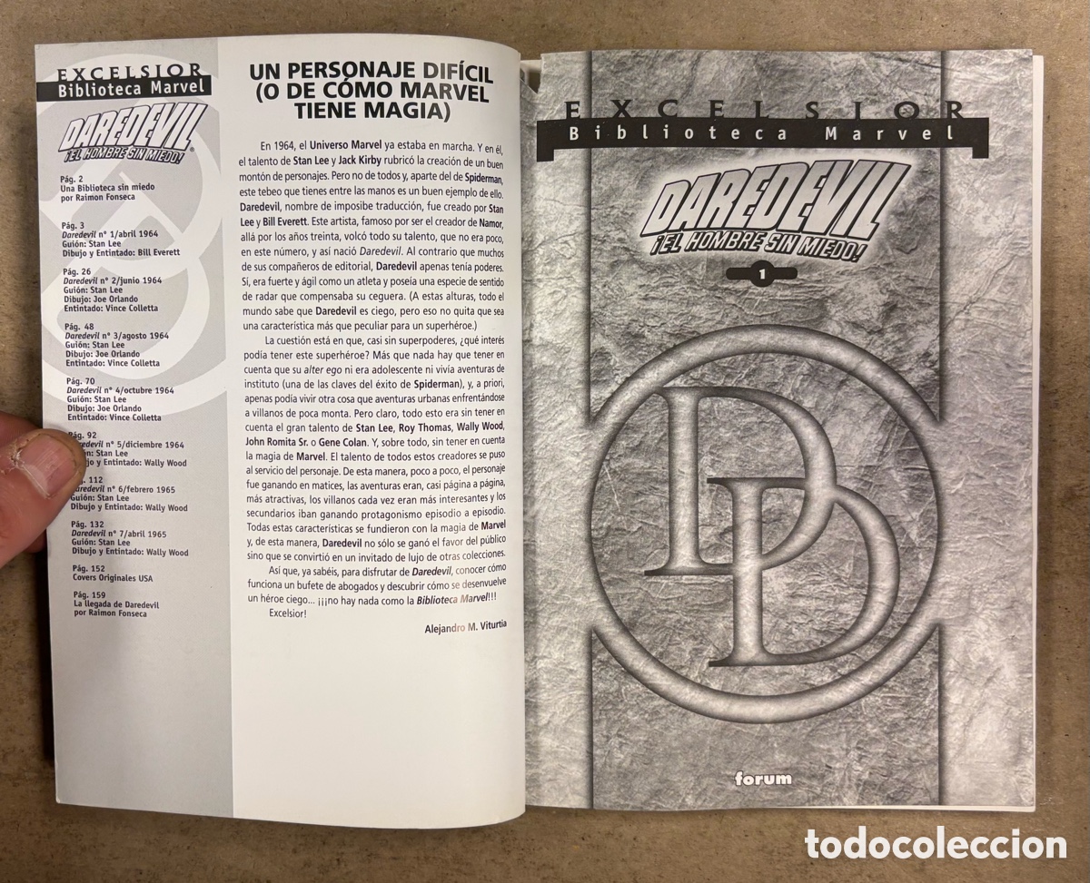 C&oacute;mics: DAREDEVIL &iexcl;EL HOMBRE SIN MIEDO! N&deg; 2 y 2 (F&Oacute;RUM). MARVEL COMICS EXCELSIOR. - Foto 3