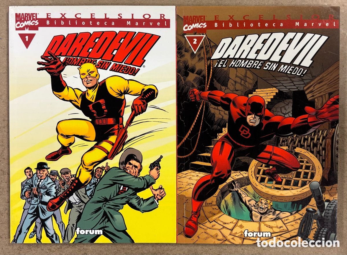 C&oacute;mics: DAREDEVIL &iexcl;EL HOMBRE SIN MIEDO! N&deg; 2 y 2 (F&Oacute;RUM). MARVEL COMICS EXCELSIOR.