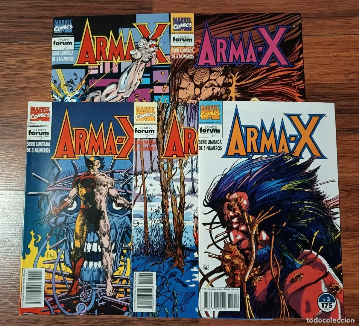C&oacute;mics: ARMA-X. Serie limitada de 5 n&uacute;meros. COMPLETA
