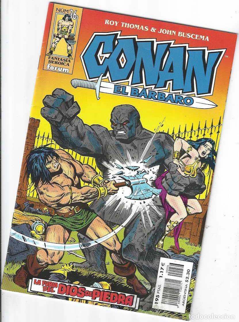C&oacute;mics: CONAN EL BARBARO N&ordm; 36 - FANTASIA HEROICA - GRAPA FORUM - BUEN ESTADO