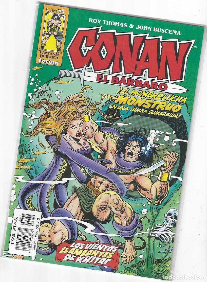 C&oacute;mics: CONAN EL BARBARO N&ordm; 32 - FANTASIA HEROICA - GRAPA FORUM - BUEN ESTADO