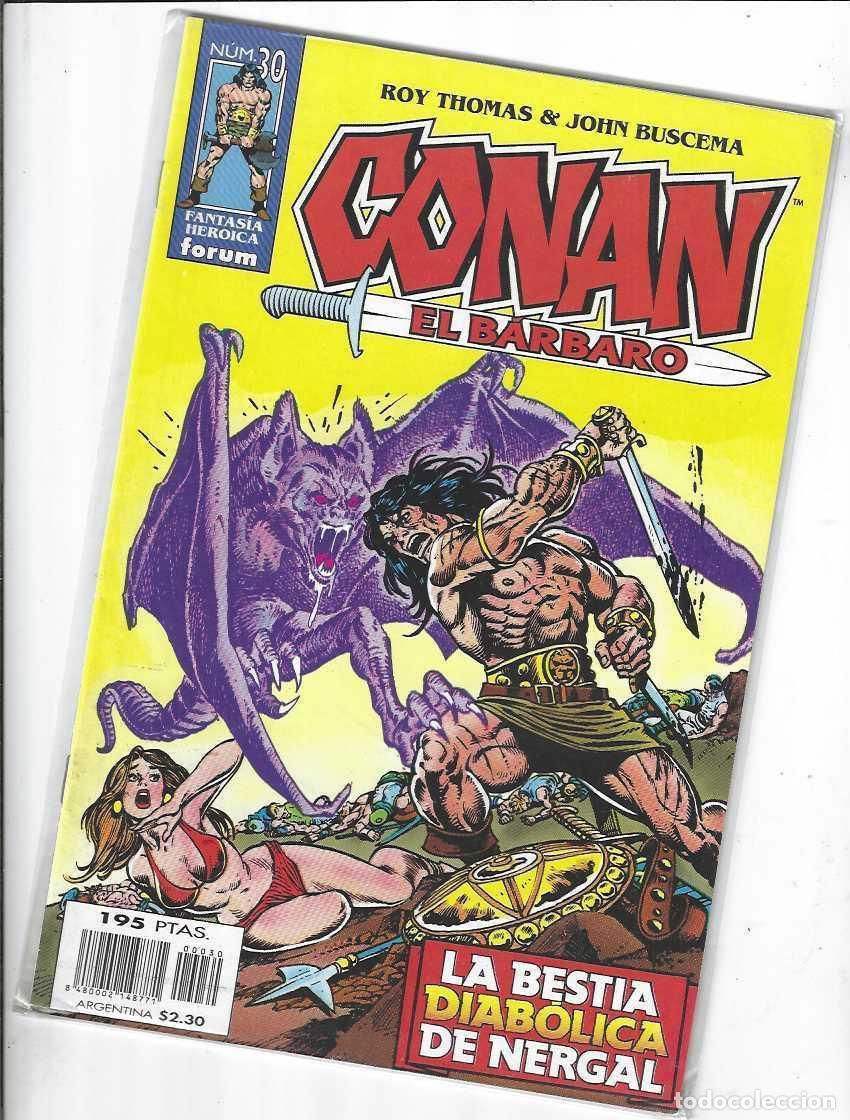 C&oacute;mics: CONAN EL BARBARO N&ordm; 30 - FANTASIA HEROICA - GRAPA FORUM - BUEN ESTADO