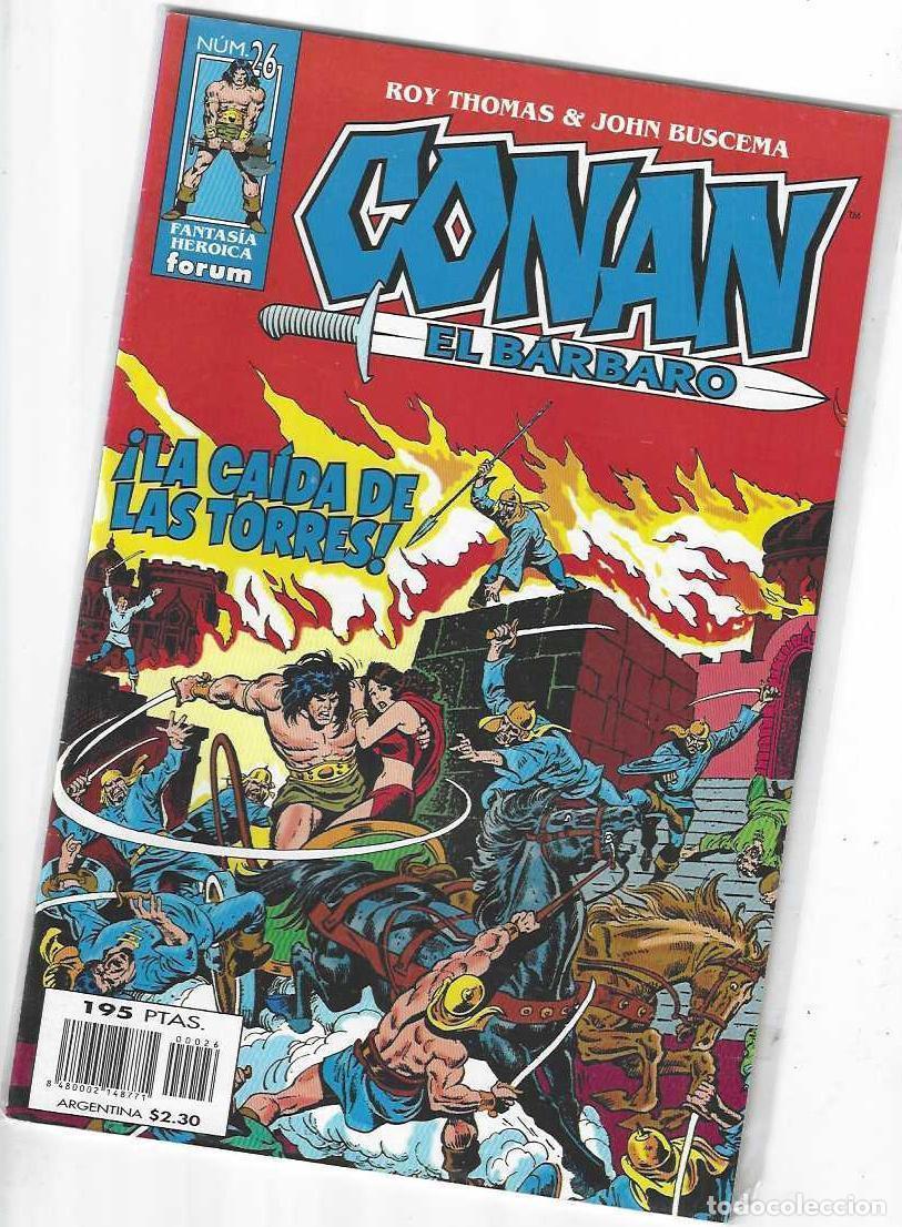 C&oacute;mics: CONAN EL BARBARO N&ordm; 26 - FANTASIA HEROICA - GRAPA FORUM - BUEN ESTADO