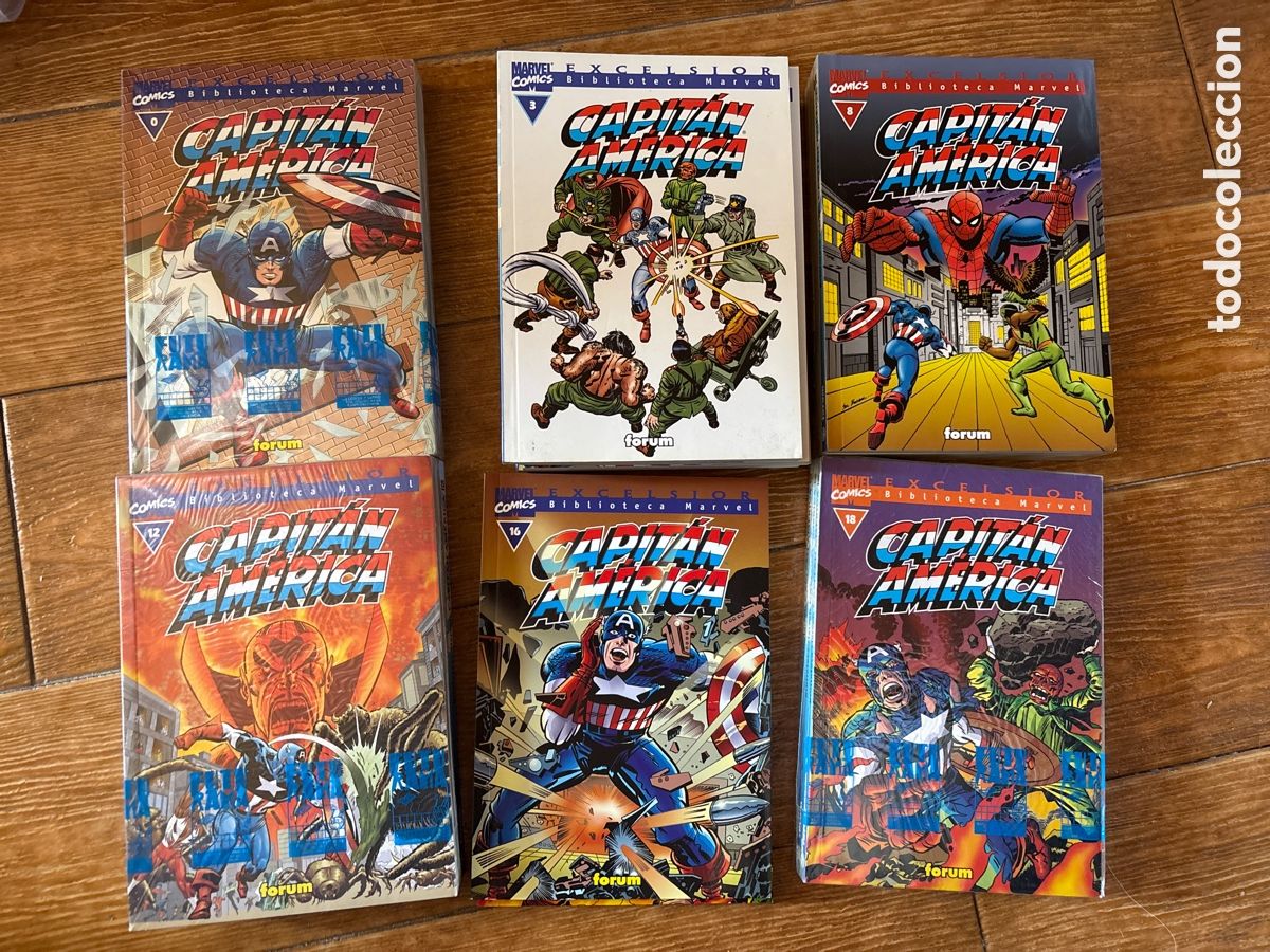 C&oacute;mics: BIBLIOTECA MARVEL EXCELSIOR CAPITAN AMERICA COLECCI&Oacute;N COMPLETA 21 Nos. DEL 0 AL 20 FORUM