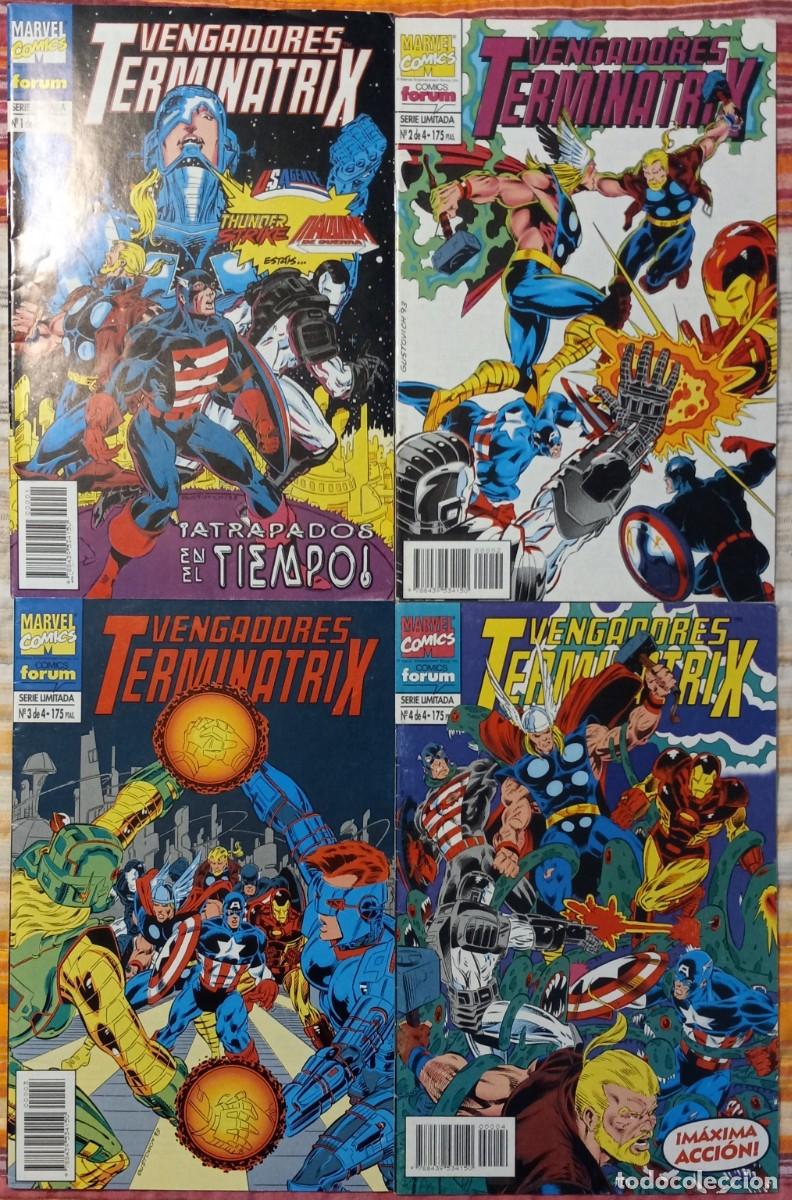C&oacute;mics: VENGADORES: TERMINATRIX #1-4, MARK GRUENWALD + MIKE GUSTOVICH (F&oacute;rum) SERIE COMPLETA