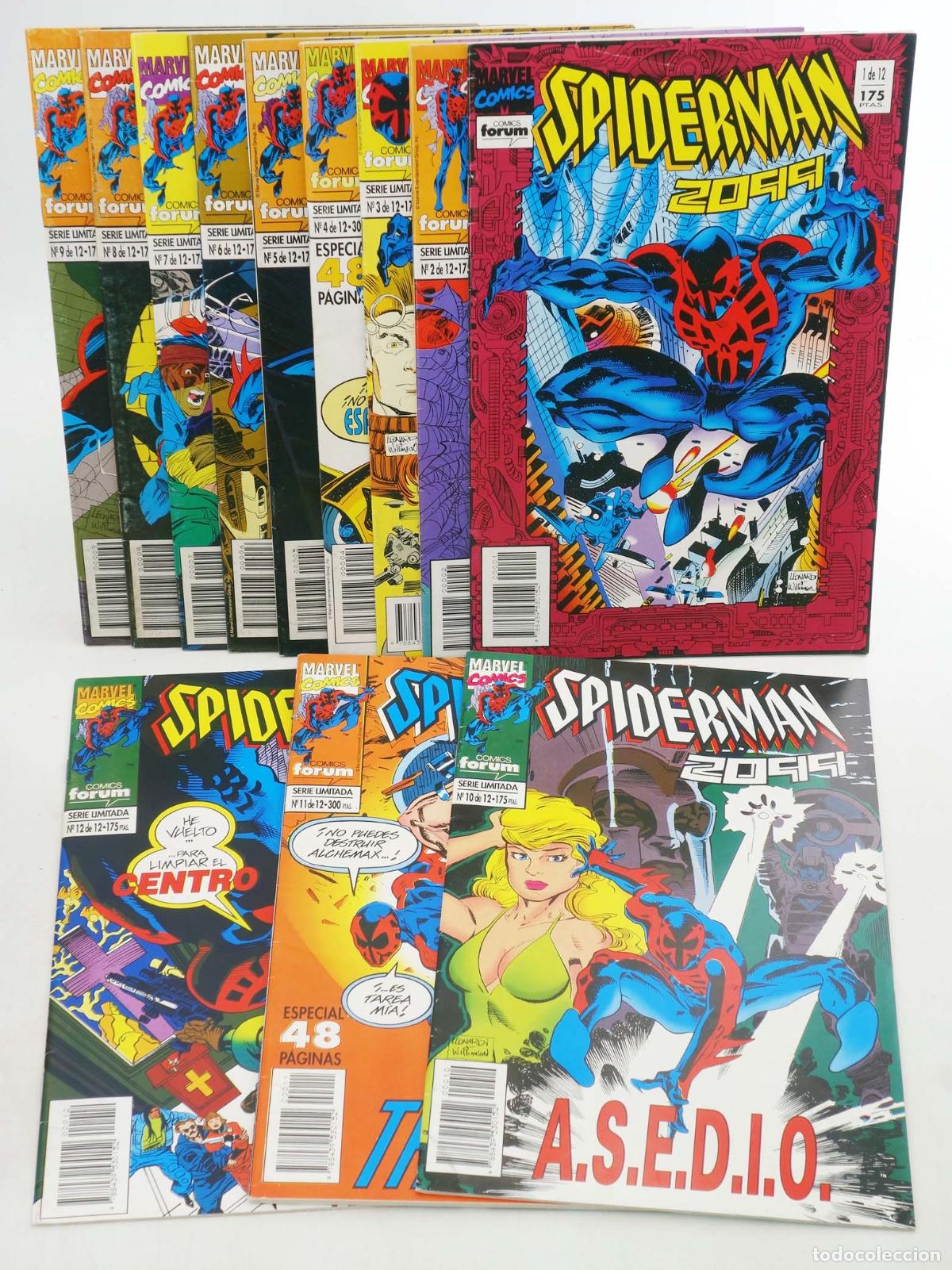 C&oacute;mics: SPIDERMAN 2099 VOL 1 1 A 12. COMPLETA. Forum, 1994