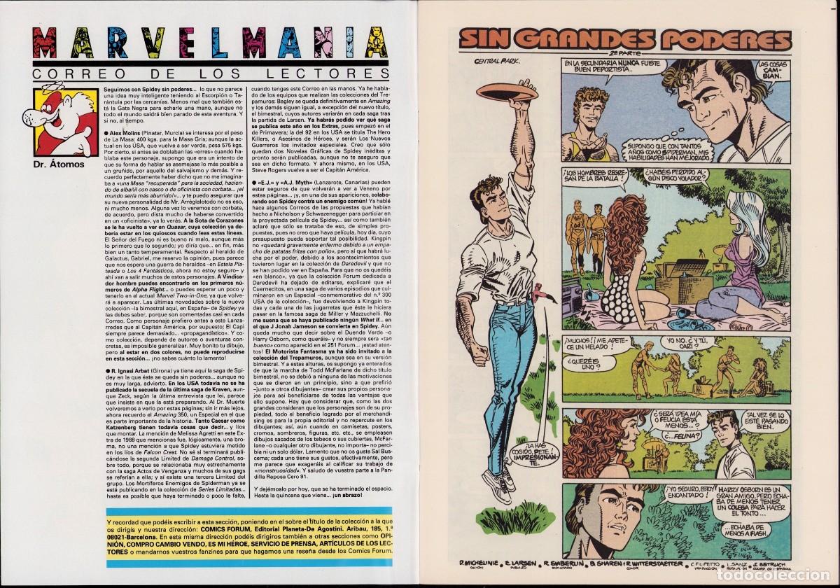 C&oacute;mics: Spiderman Vol. 1 N&ordm; 263 - Comic Forum 1992 - Foto 3