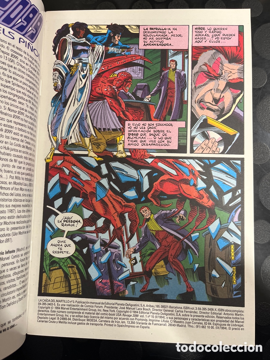 C&oacute;mics: 2099 N.3 LA CA&Iacute;DA DEL MARTILLO ( 1994 ) - Foto 3